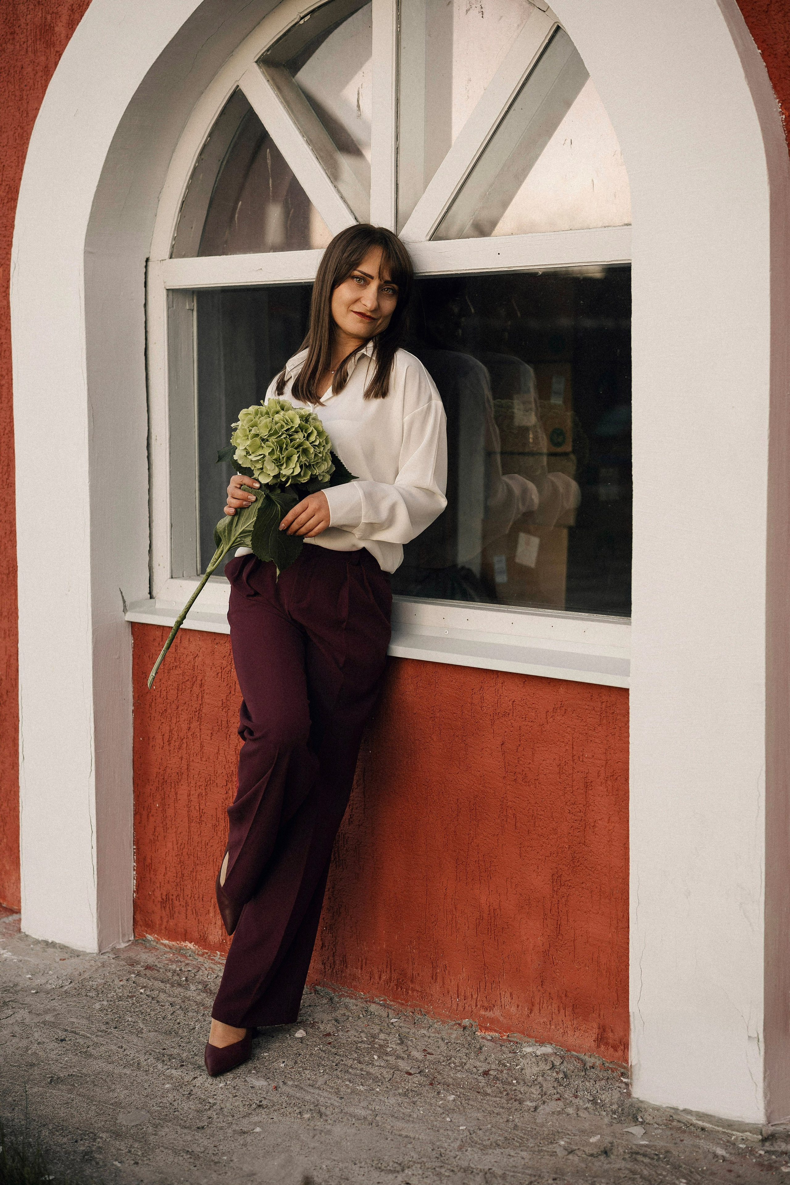 Натали с гортензией. Портретный, семейный и свадебный фотограф в Нарьян-Маре