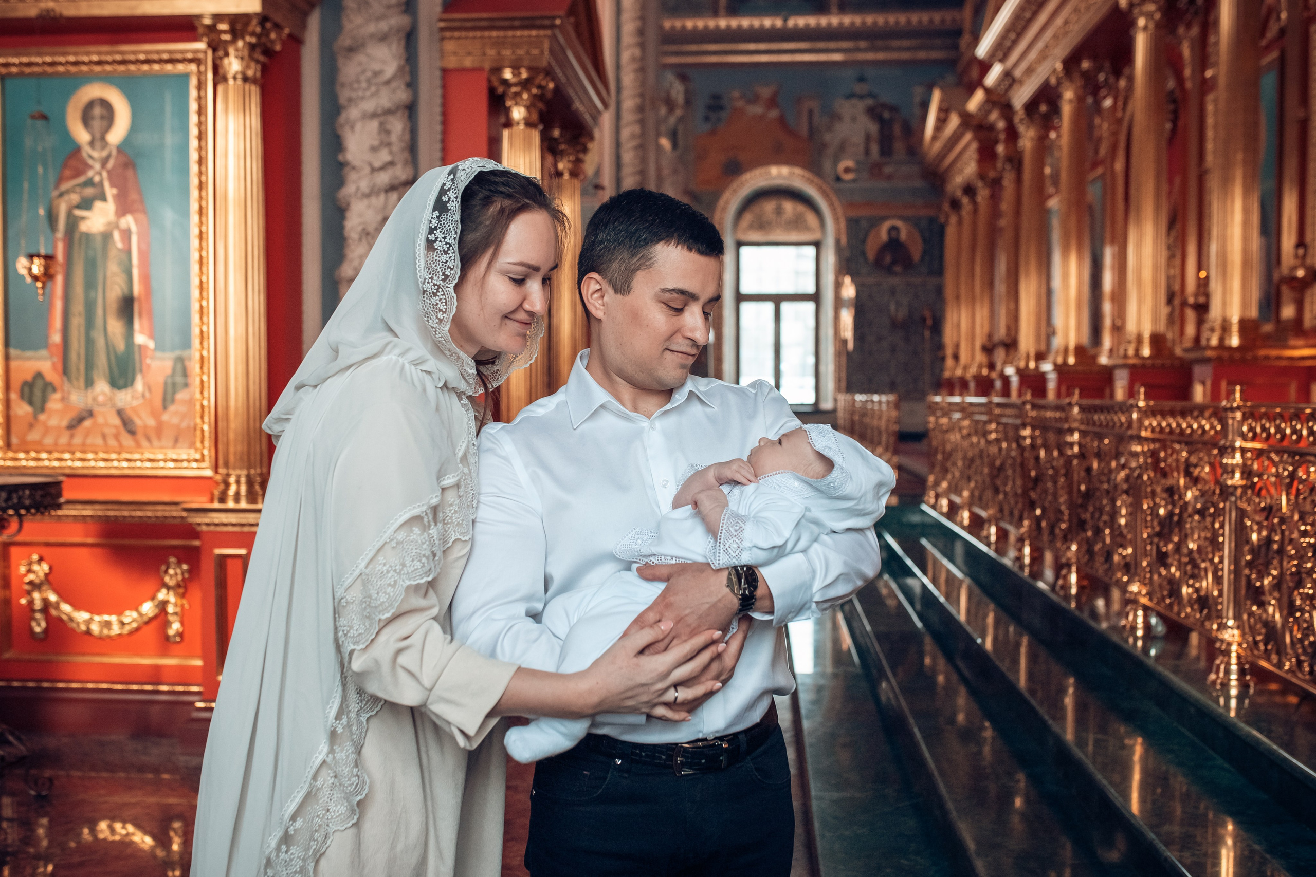 Крещение Тимура в храме Георгия Всеволодовича. Екатерина Крапивина фотограф церковных Таинств в Нижний Новгороде