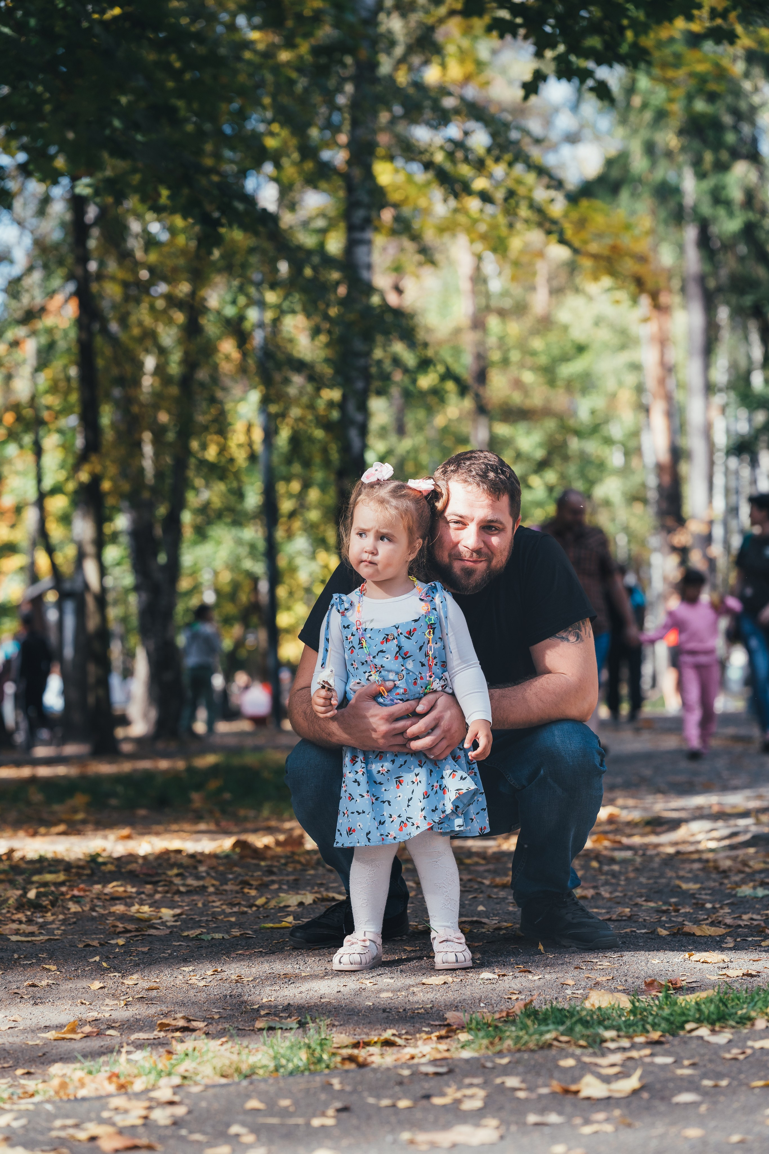 Денис с дочкой, Балашиха, парк Пехорка. Наталья Дукалова фотограф Щелково Королев Пушкино Москва Балашиха