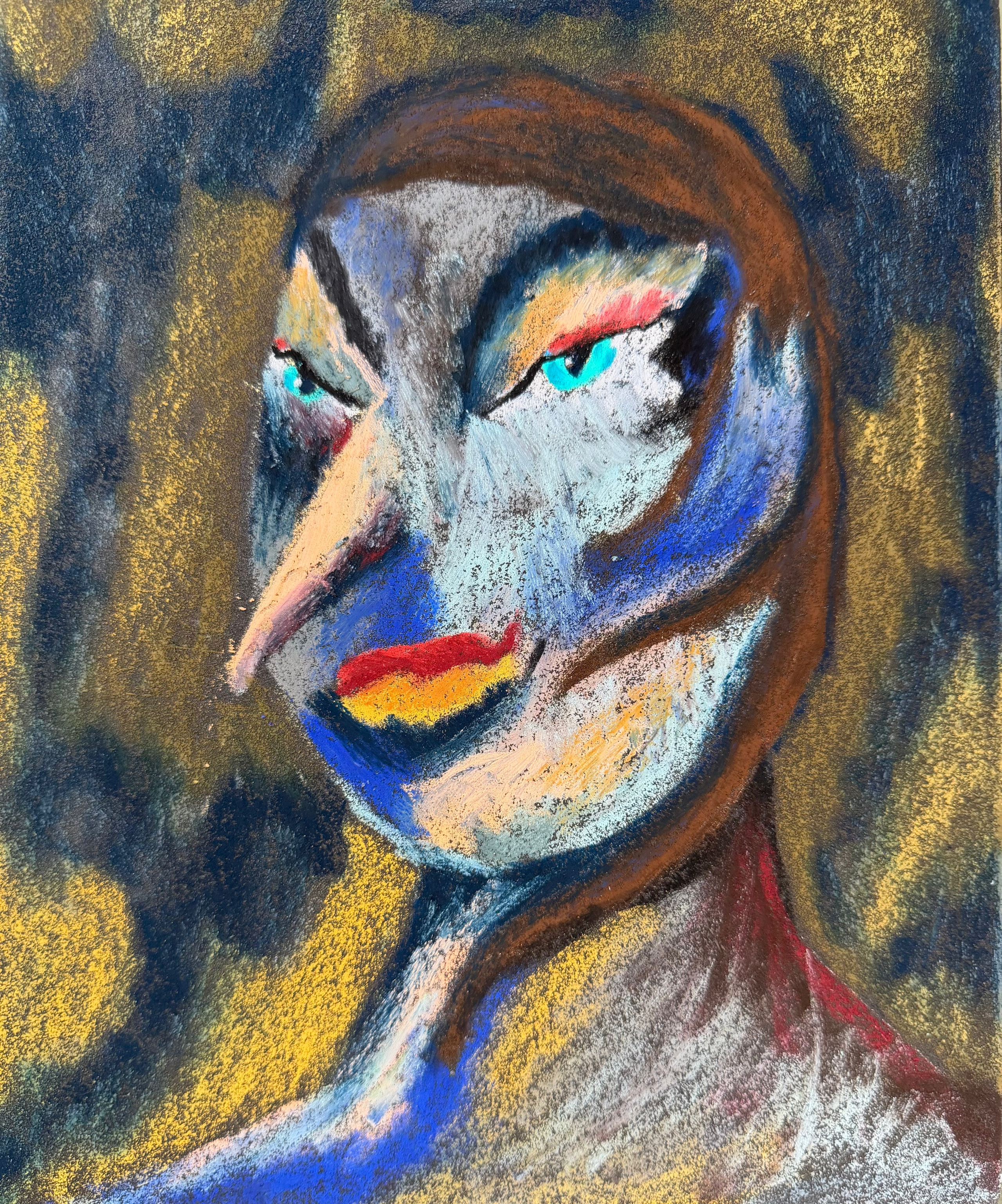  Other, oil pastel on sandpaper, 11 x 9 in