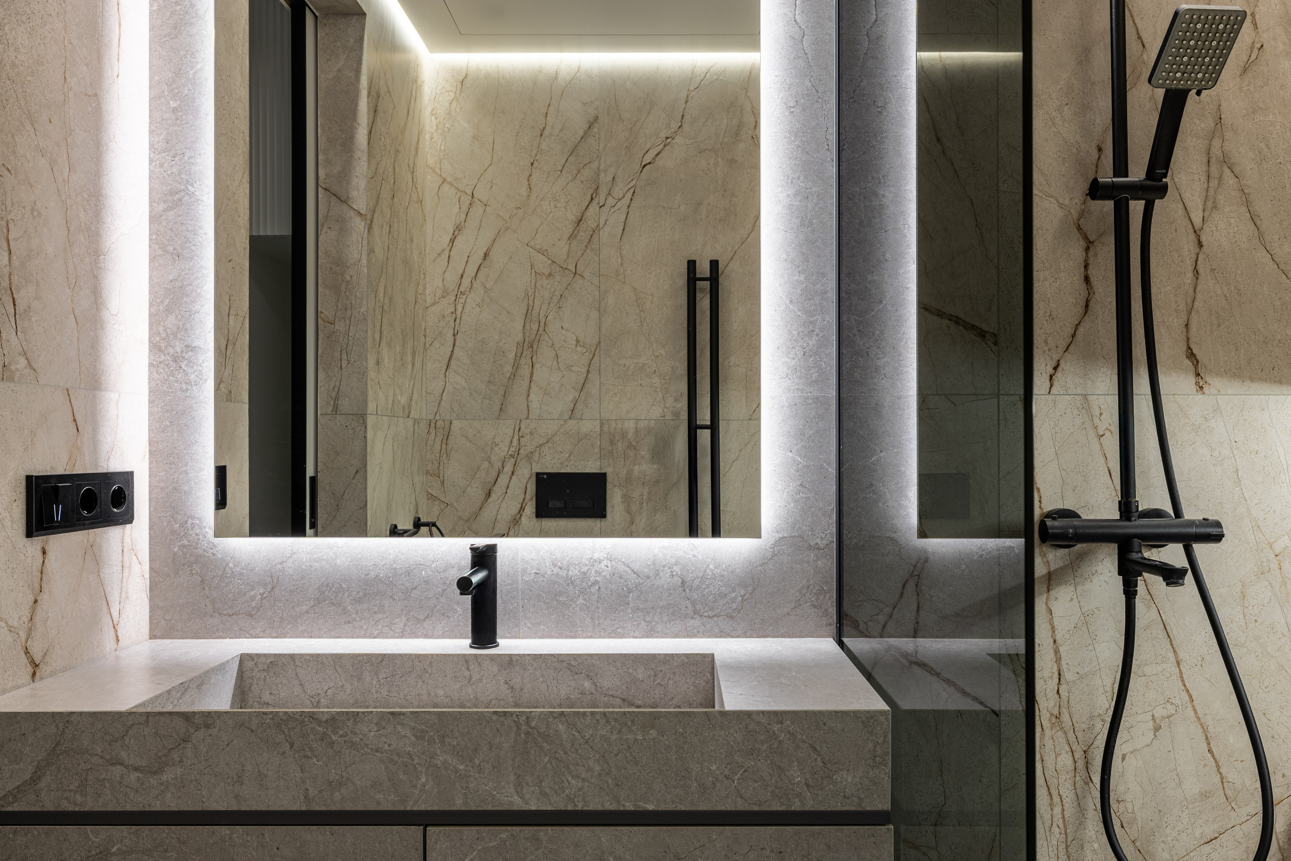 Дизайнерская семейная квартира с панорамными окнами. Veselinskiy| Интерьерный фотограф | Москва