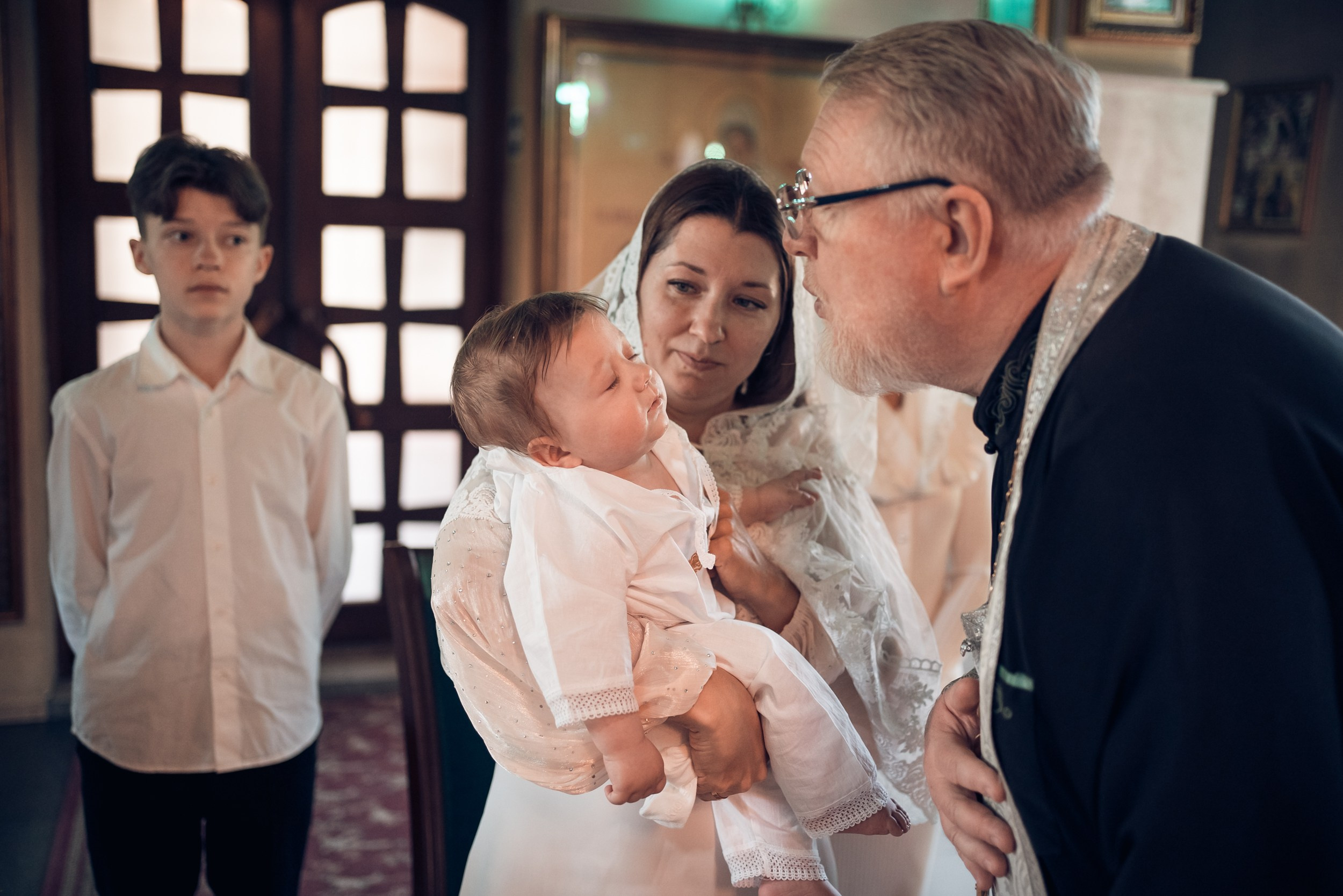Крещение в храме Прп.Сергия Радонежского с. Орлиное. Церковный фотограф Севастополь