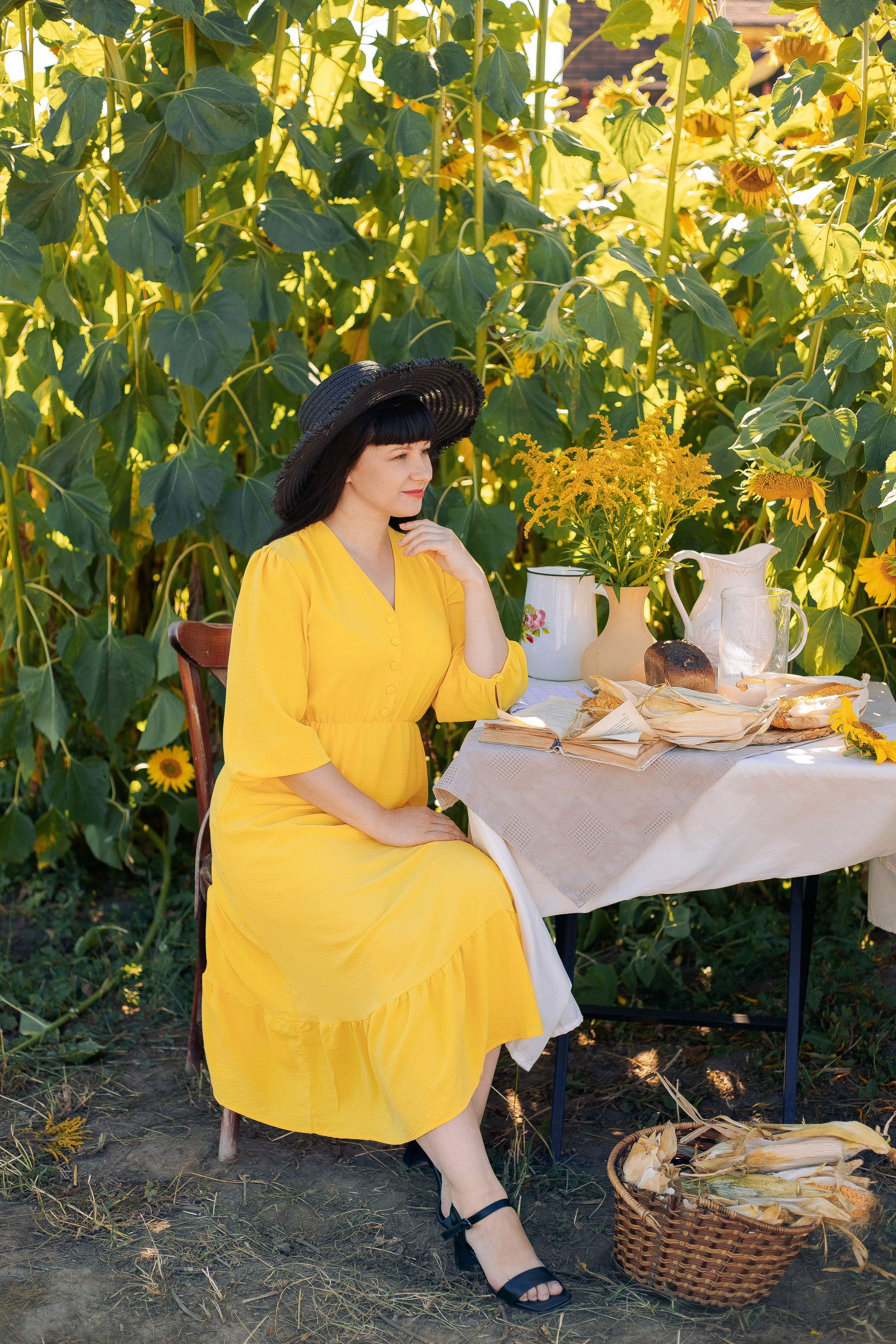 Индивидуальная фотосессия в подсолнухах. Фотограф в Санкт-Петербурге, Анна Скворцова