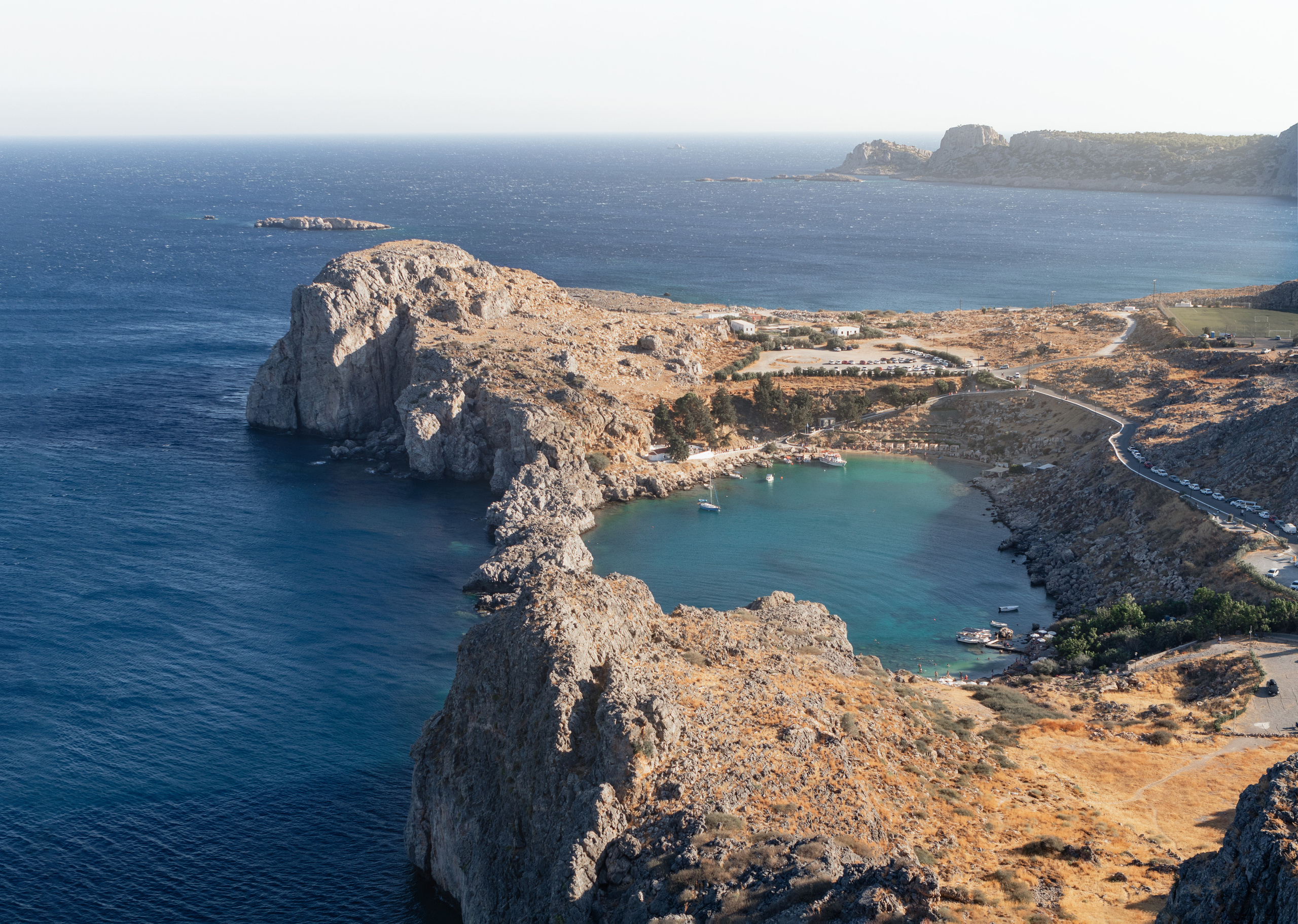 Бухта в форме сердца на острове Родос