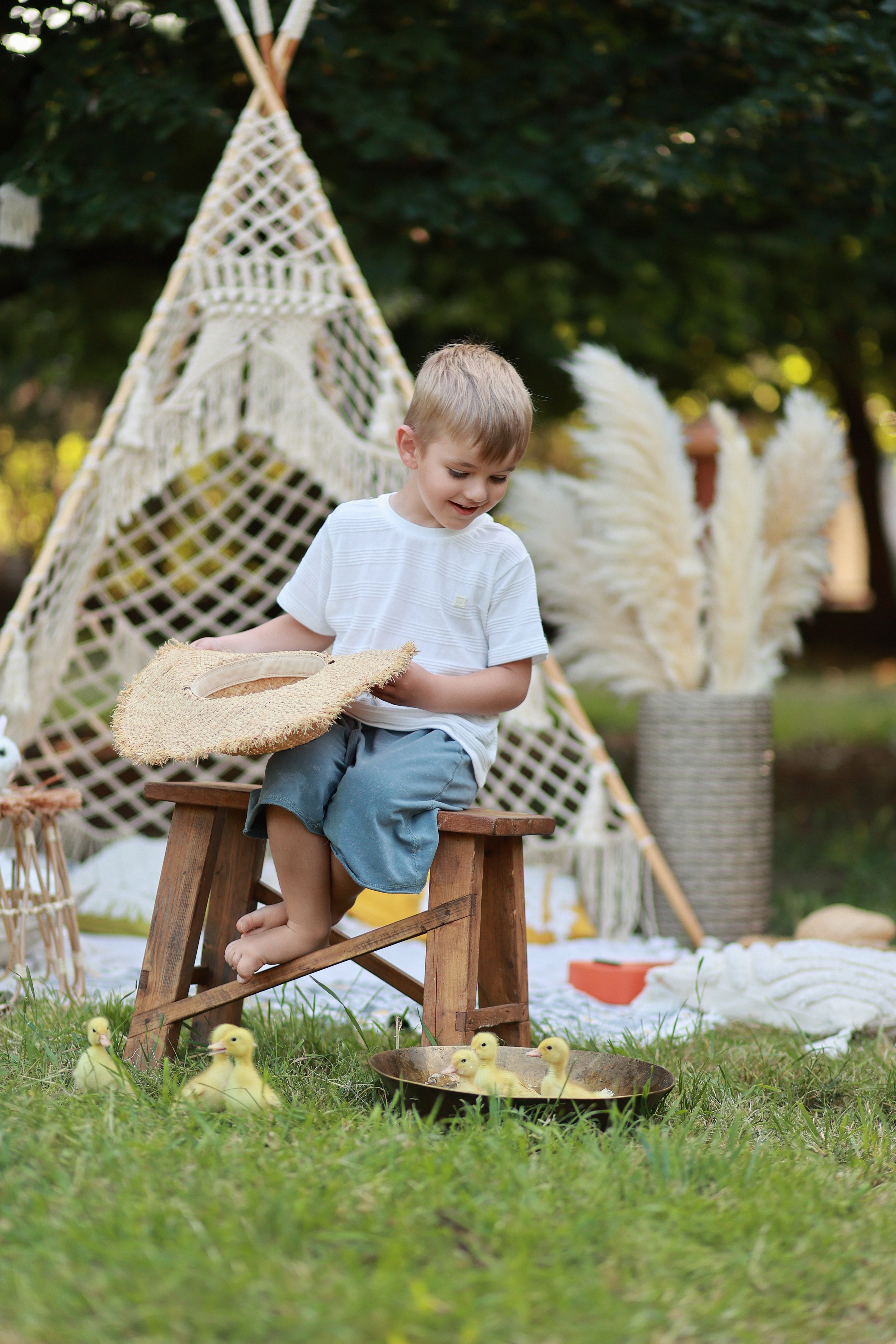 Бохо в Чистяковской Роще. Детский семейный фотограф Краснодар