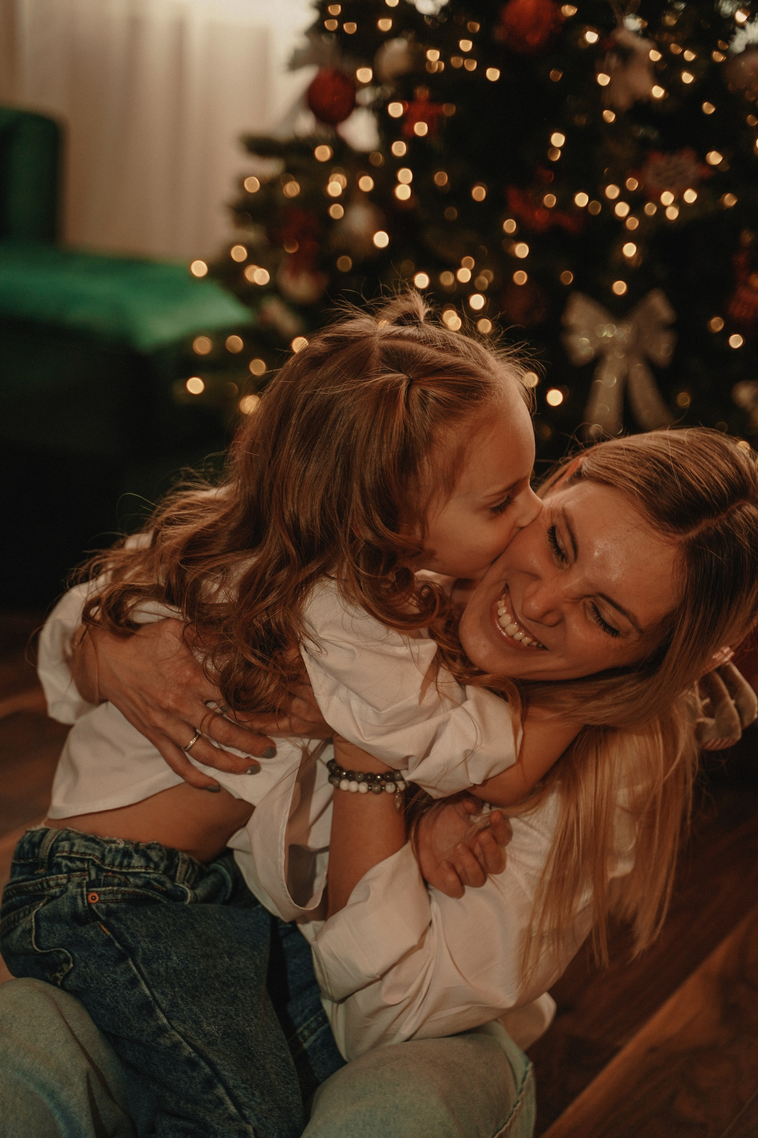 Домашняя Новогодняя фотосессия. Семейный и женский фотограф в Краснодаре Анастасия Приймак