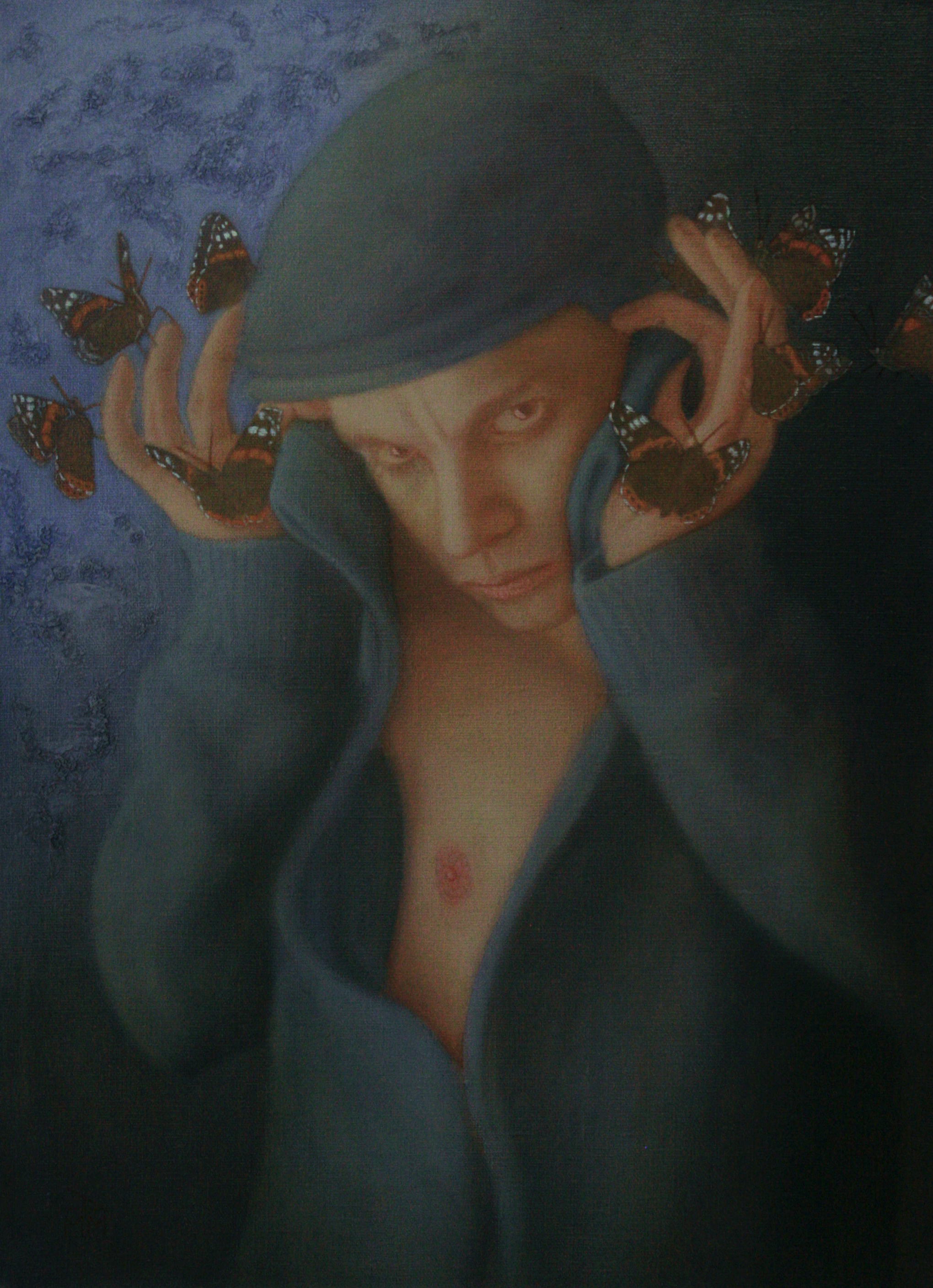 Автопортрет 40х50 Х.М 2018г