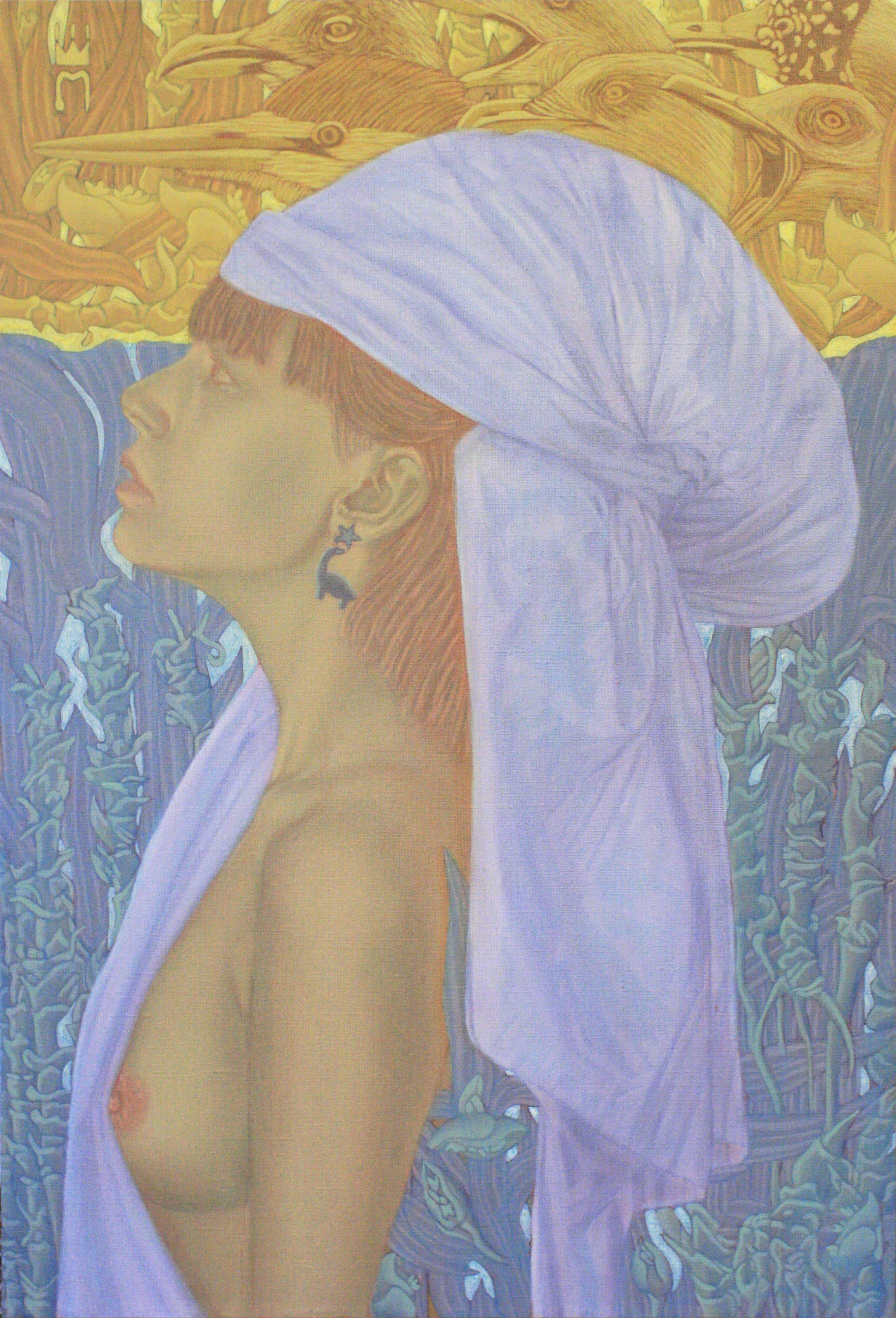 Капля ренессанса ( светлая) 45х65 Х.М 2022г