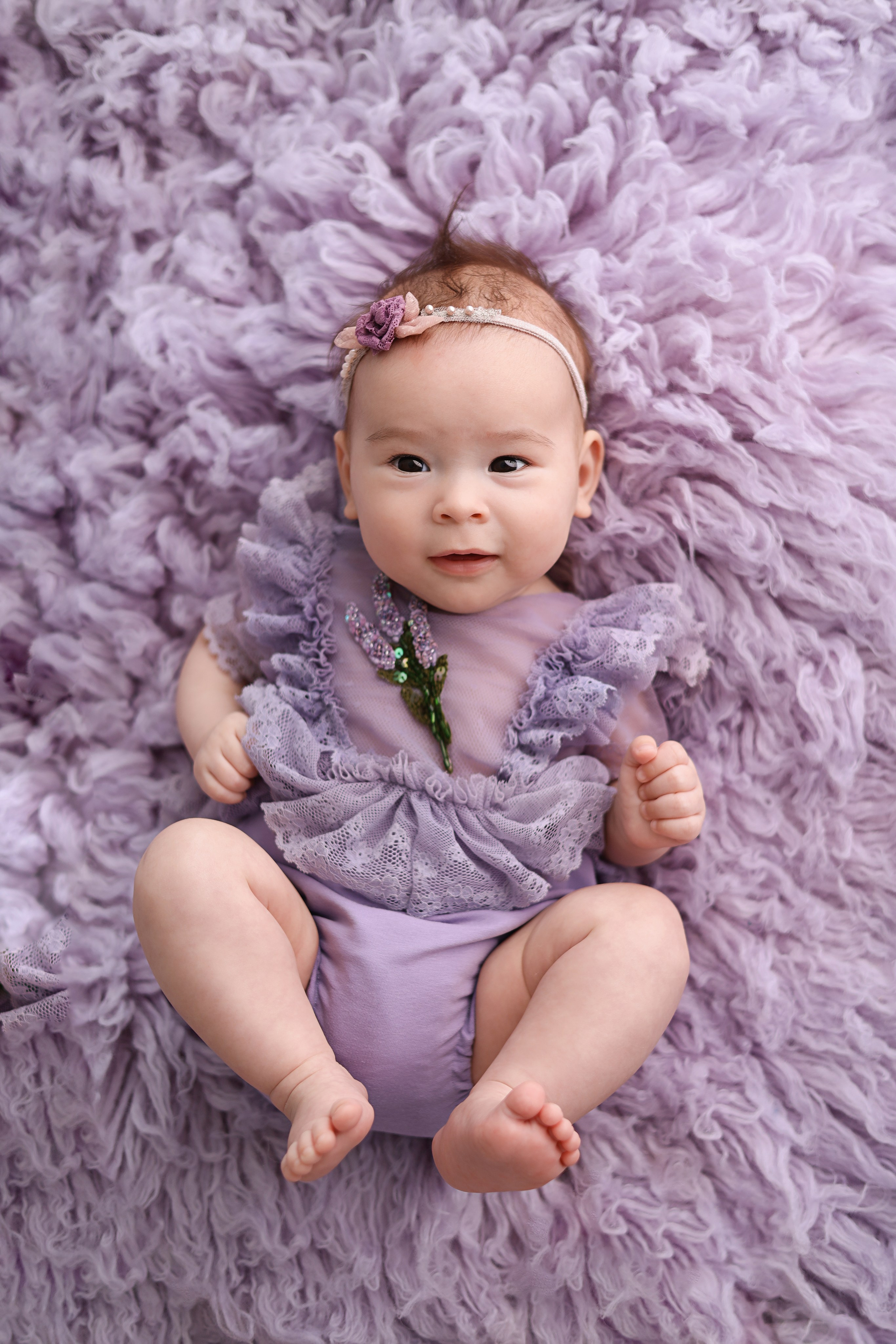 Фотосессия Василисы в студии в Бутово. Фотограф новорожденных Москва. Ньюборн фотограф Москва