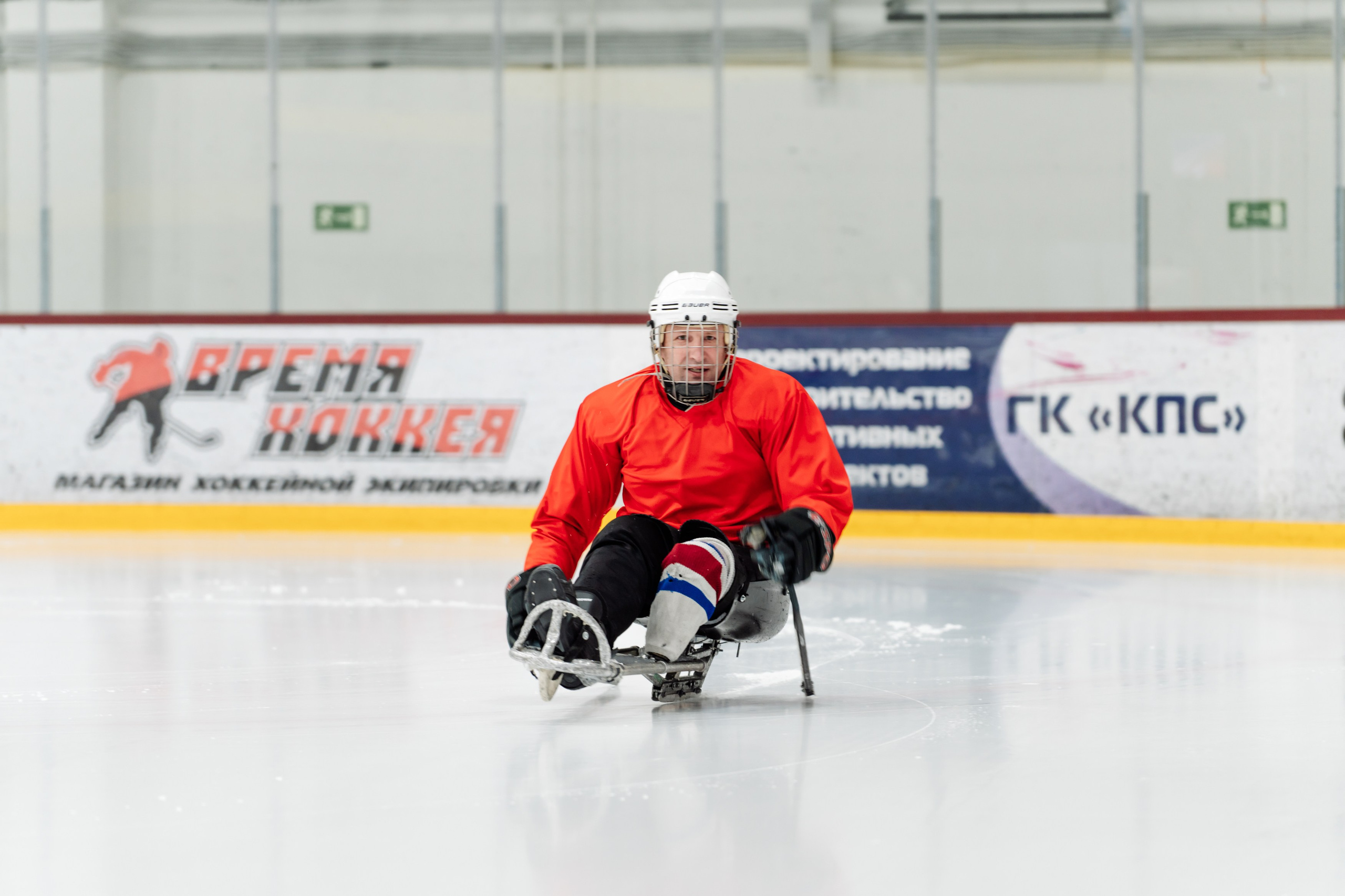 Игра в следж хоккей приуроченная 23.02.26 в арене Сталкер