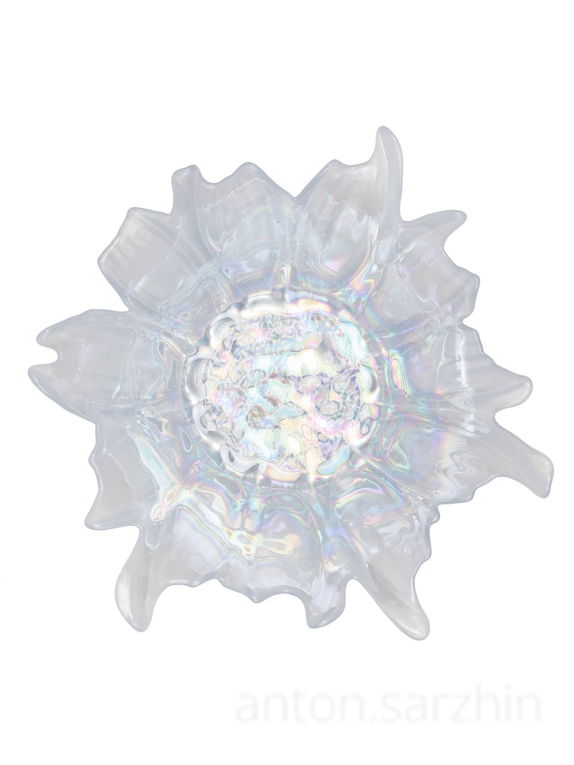 Предметная съемка декоративной чаши сверху