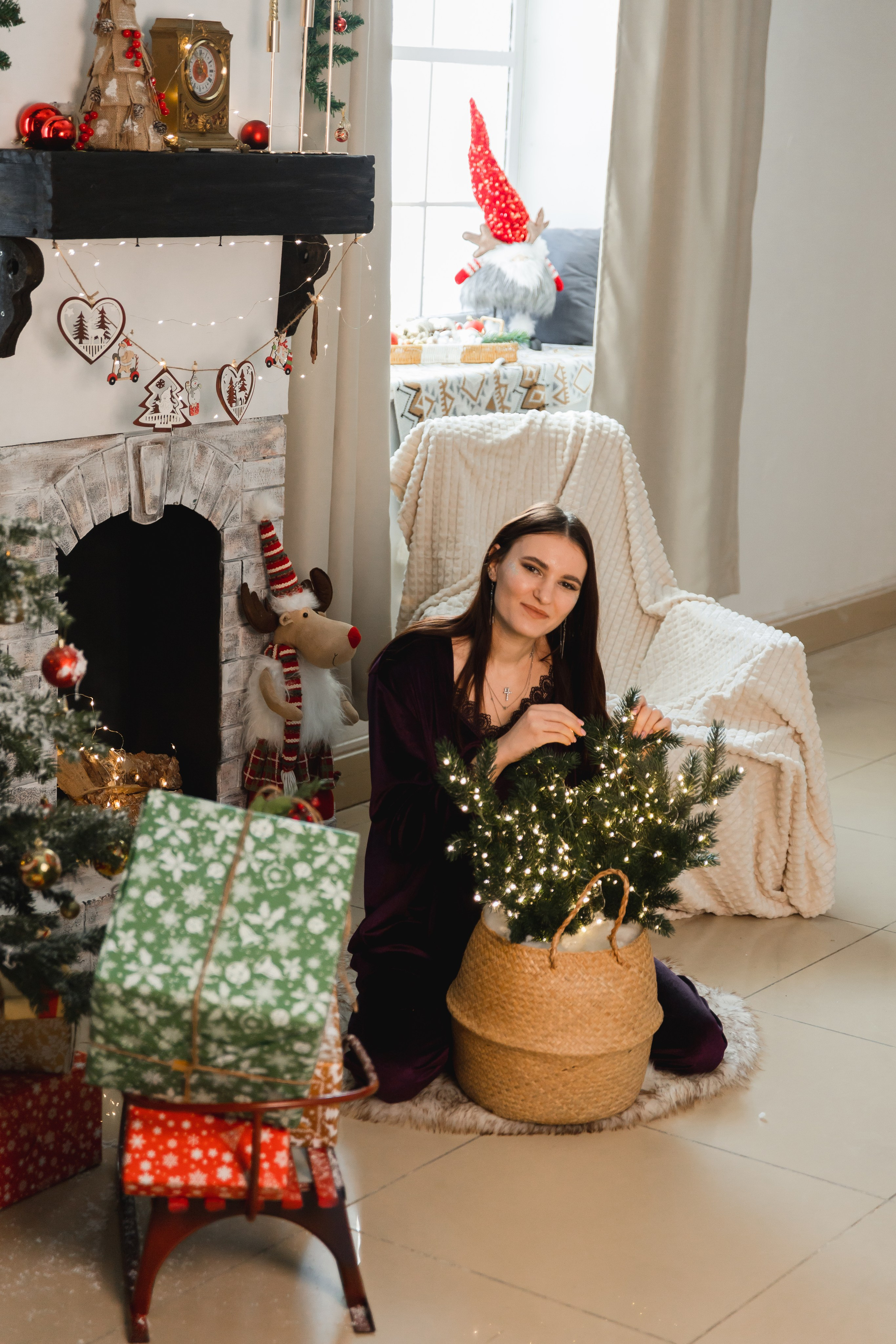 Лера. Индивидуальная новогодняя фотосессия. Фотограф во Владивостоке. Юрганова Анна