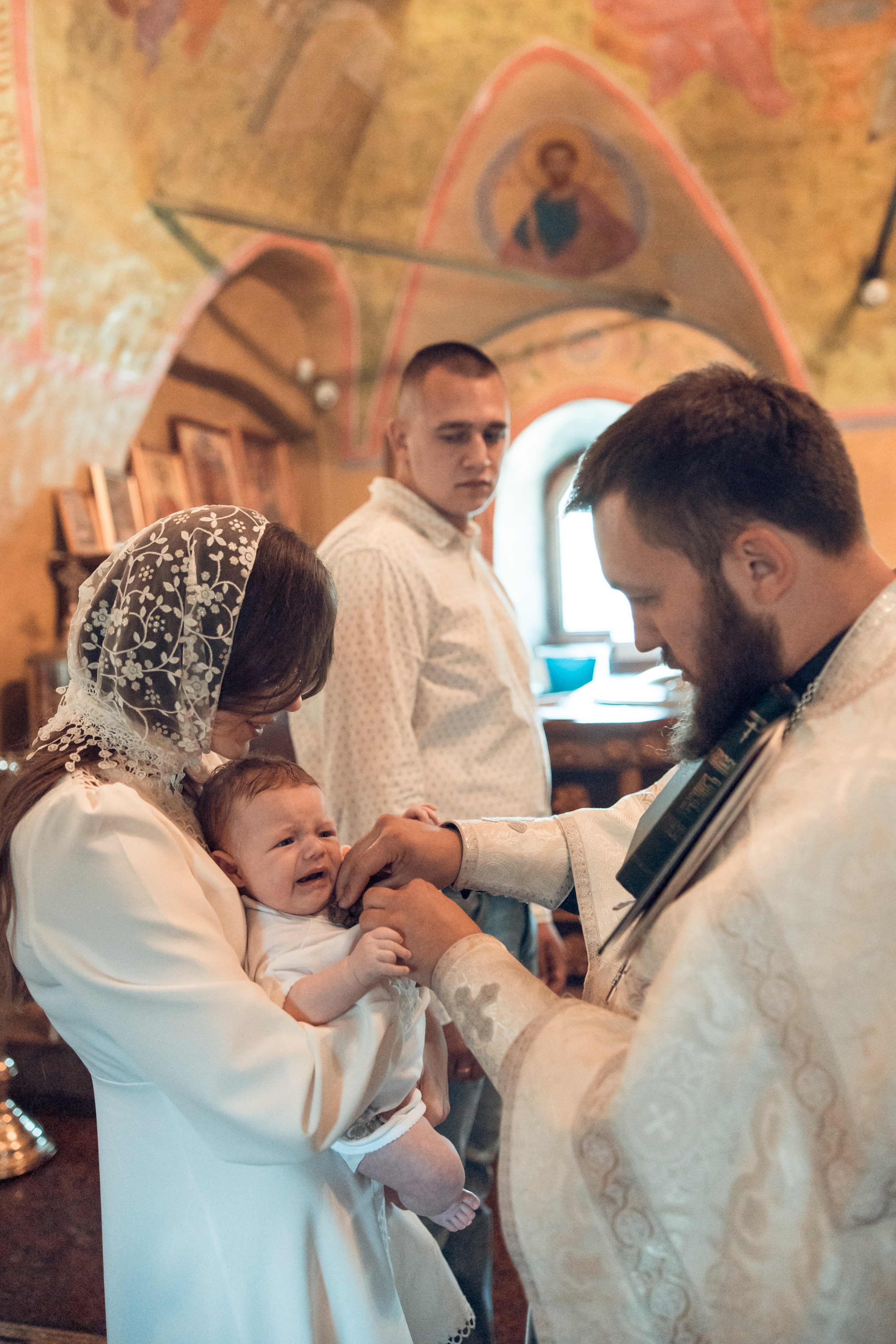 Таинство Крещения Матвея. Спасо-Преображенский храм (Спаса на Яру). Семейный фотограф в Рязани и Рязанской области