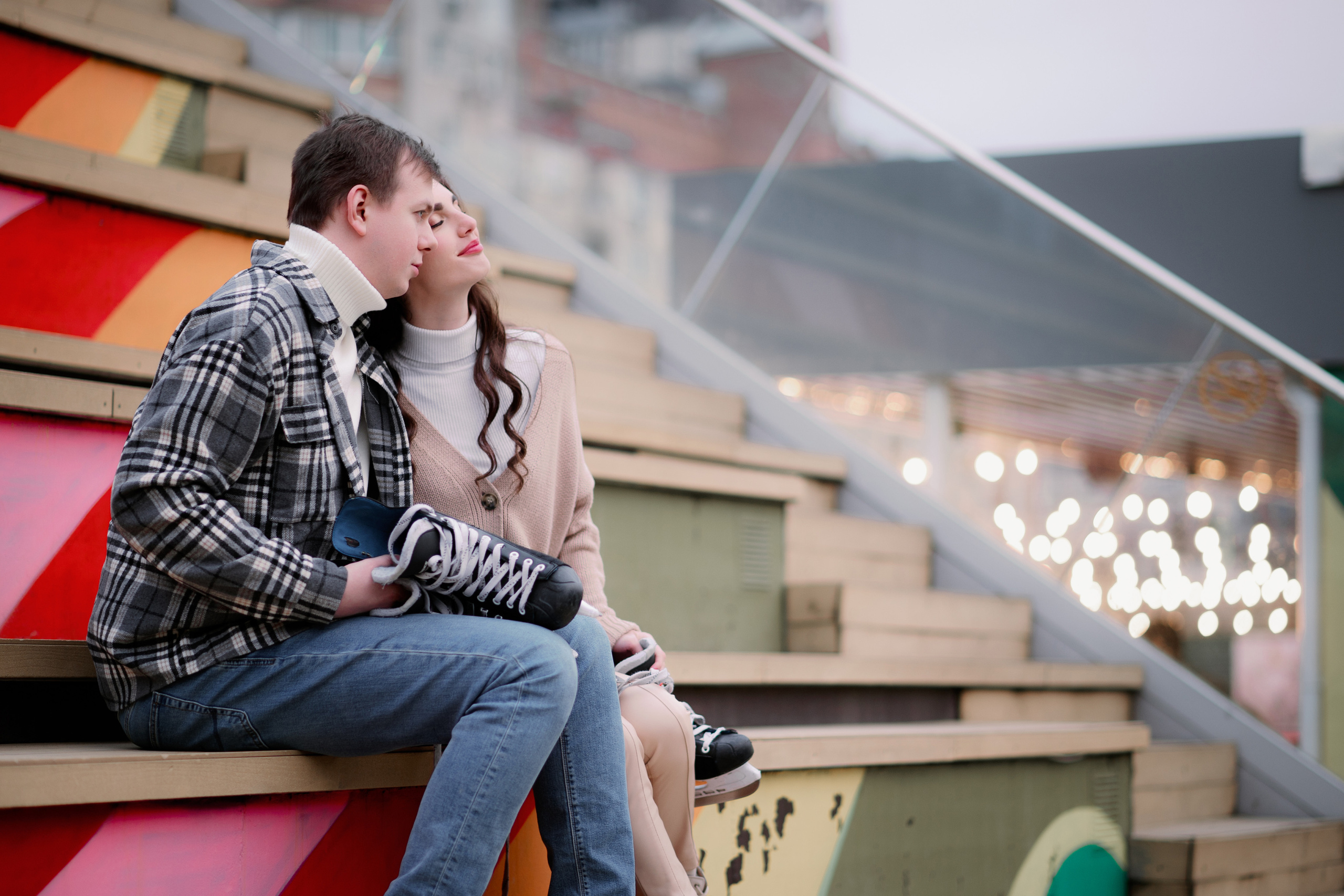 Фотосессия на катке. Свадебный фотограф Константинова Елена