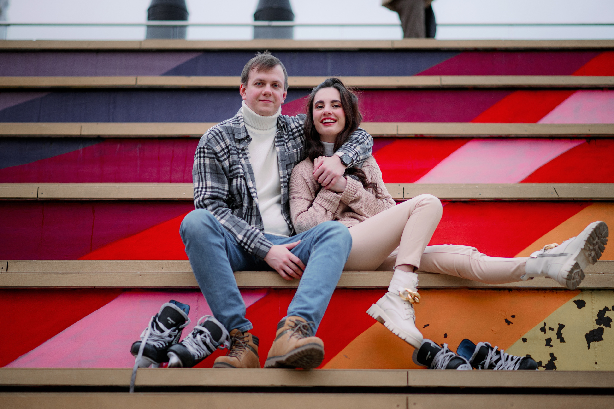 Фотосессия на катке. Свадебный фотограф Константинова Елена