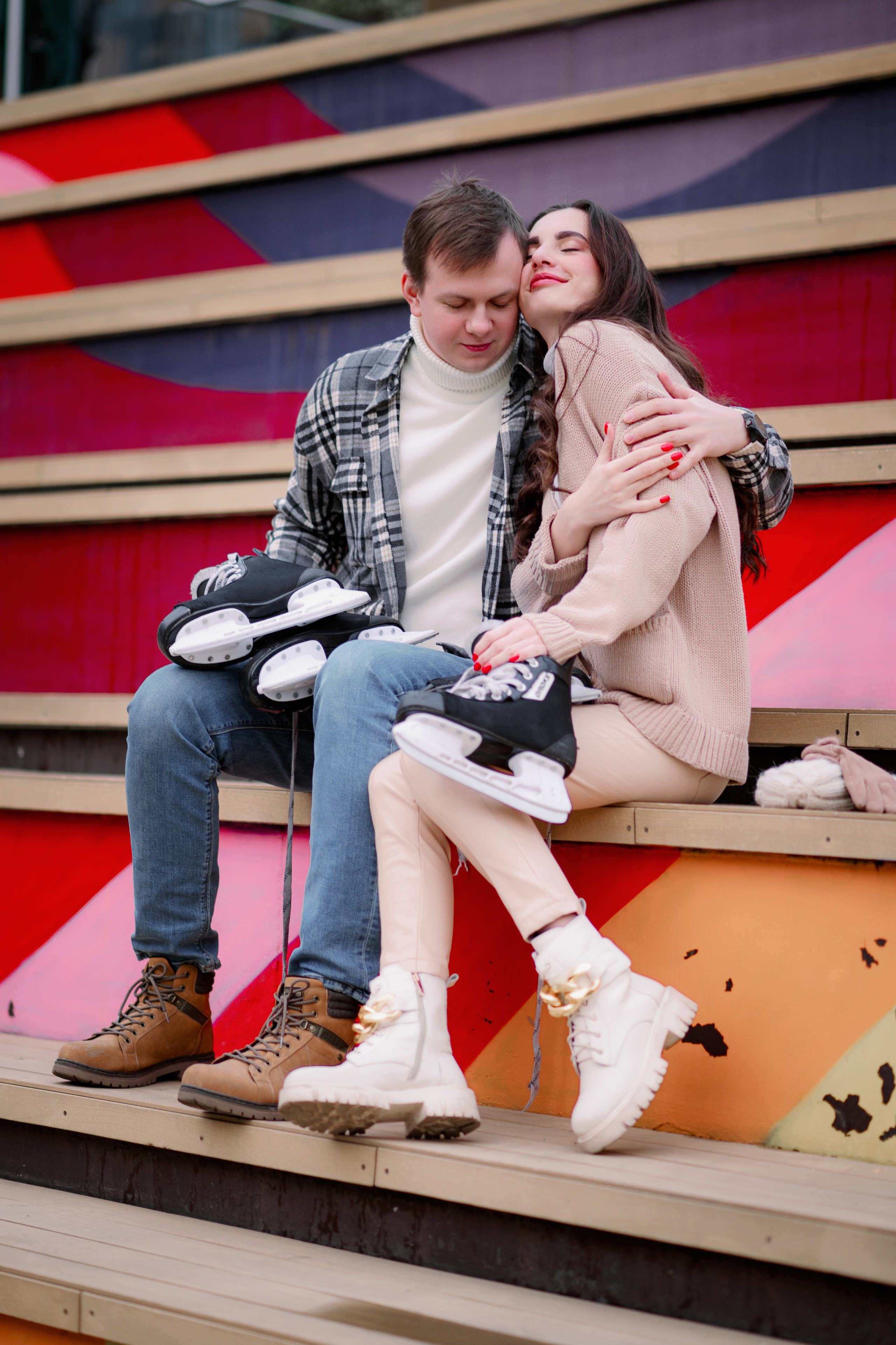 Фотосессия на катке. Свадебный фотограф Константинова Елена