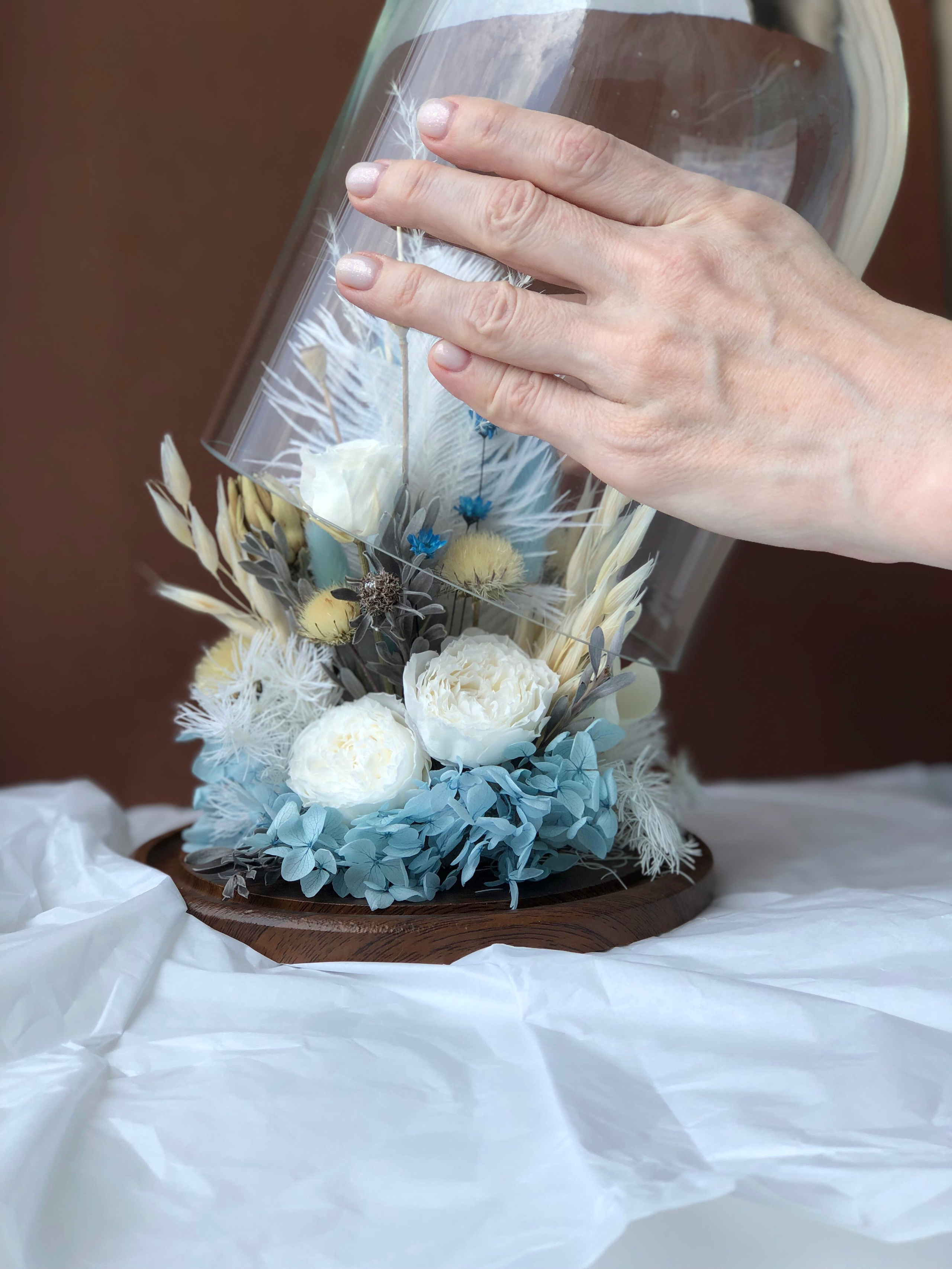 Примеры работ. Стабилизированные цветы Букеты Москва