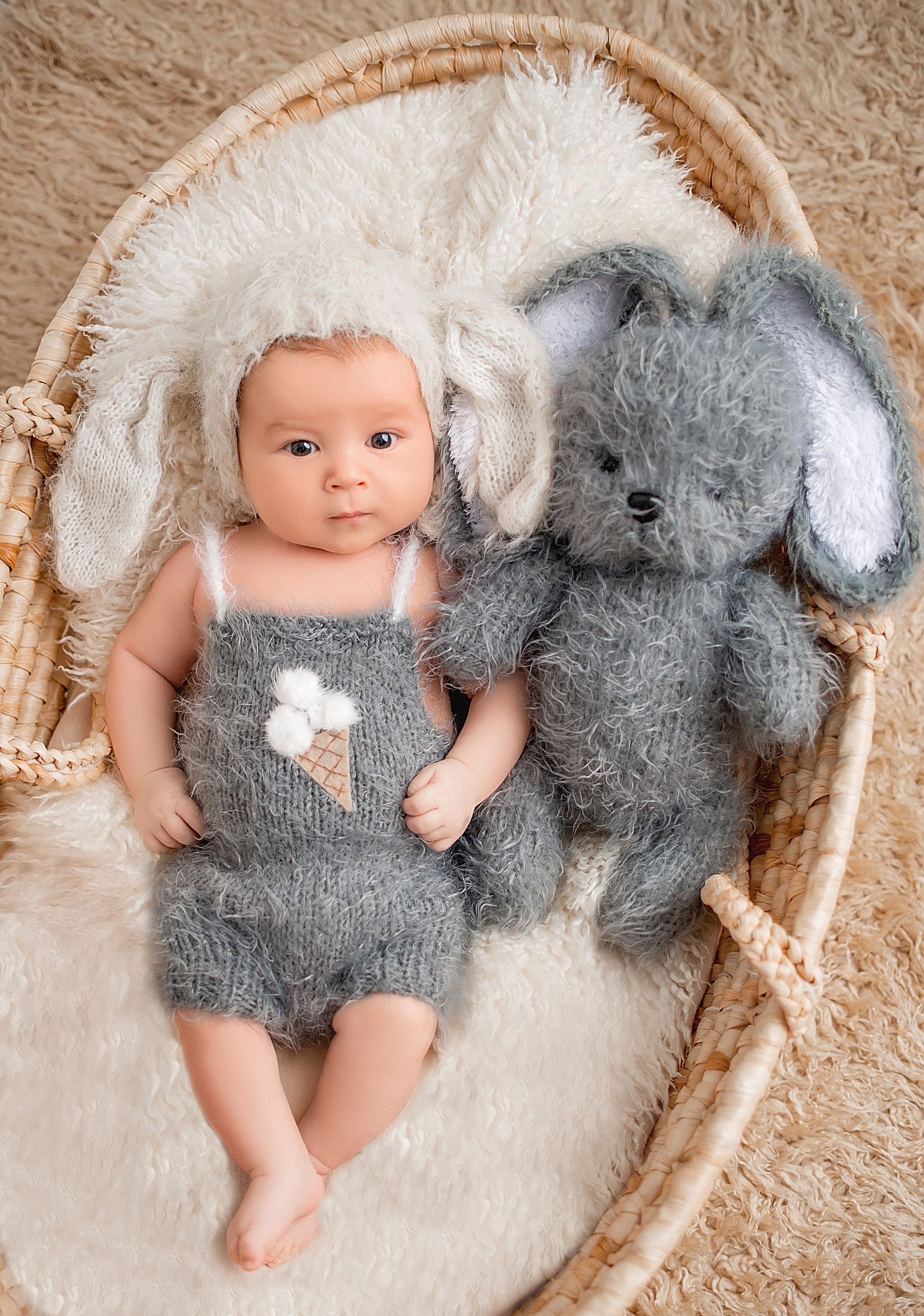 Съёмка детская на 2 месяца в Краснодаре. Фотограф новорожденных Краснодар Малышенко Надежда