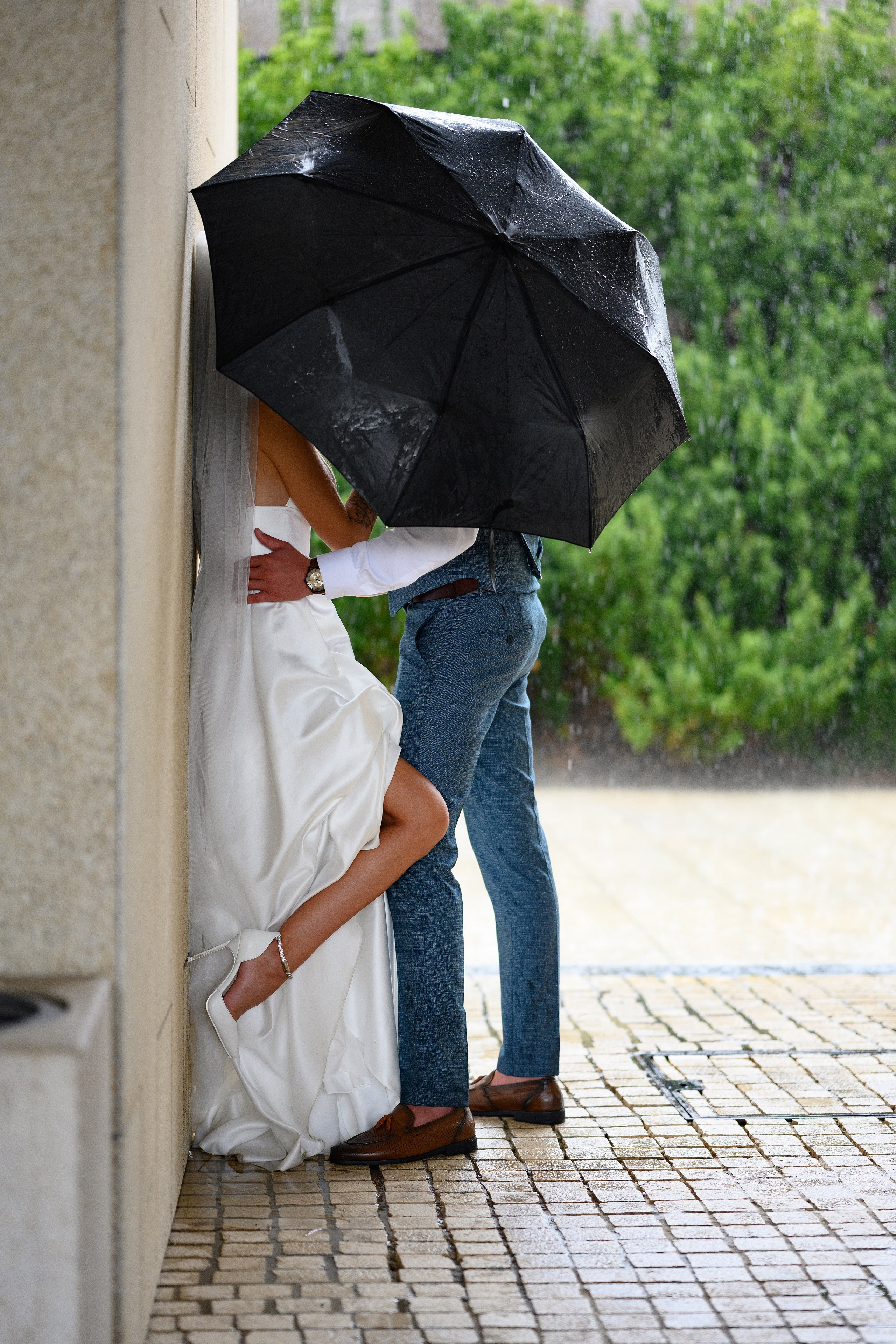 Фотосессия с зонтиками в парке Галицкого. 