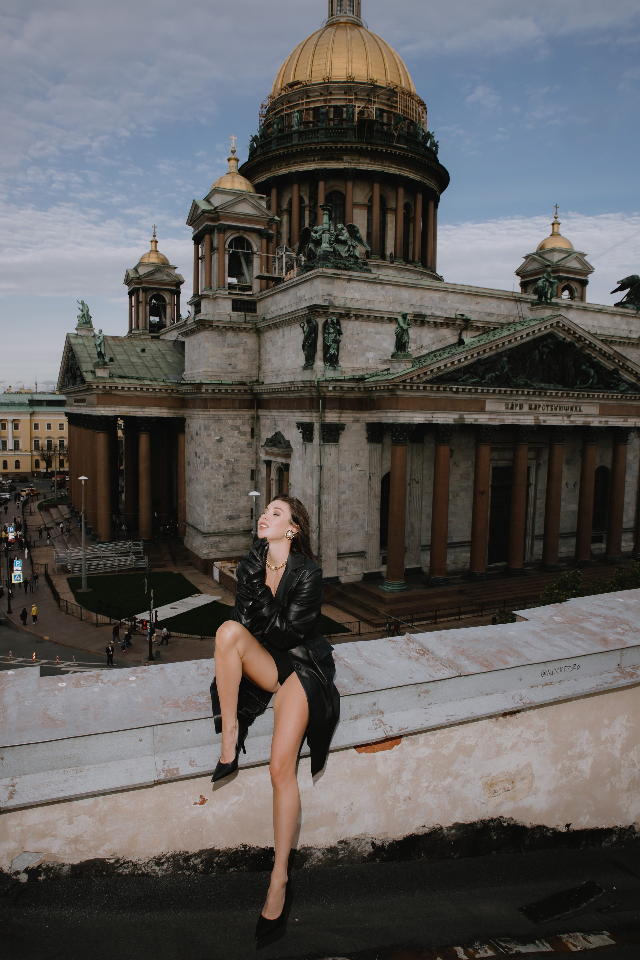 Вероника (съемка на крыше). Фотограф в Москве и Санкт-Петербурге Дарина