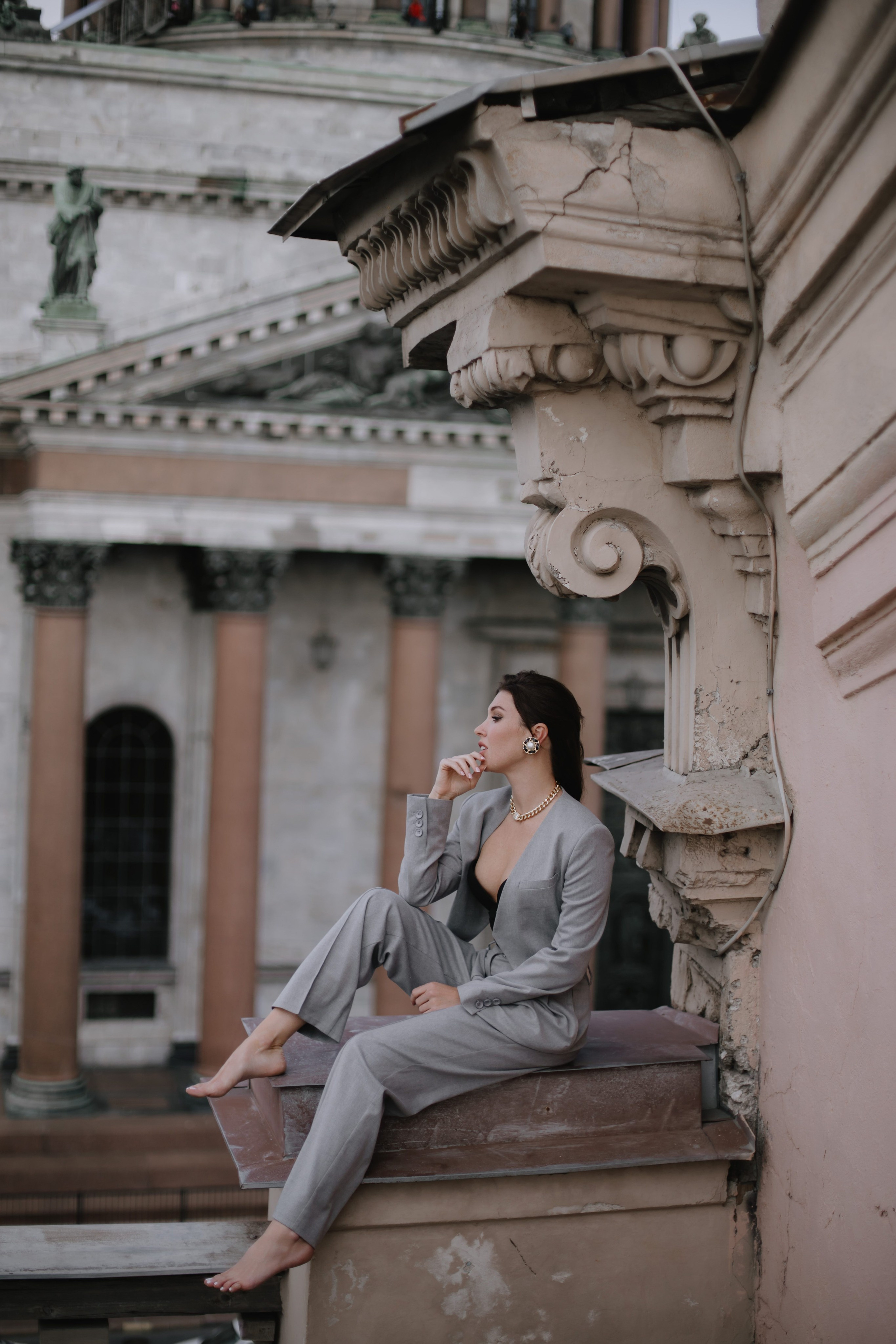 Вероника (съемка на крыше). Фотограф в Москве и Санкт-Петербурге Дарина