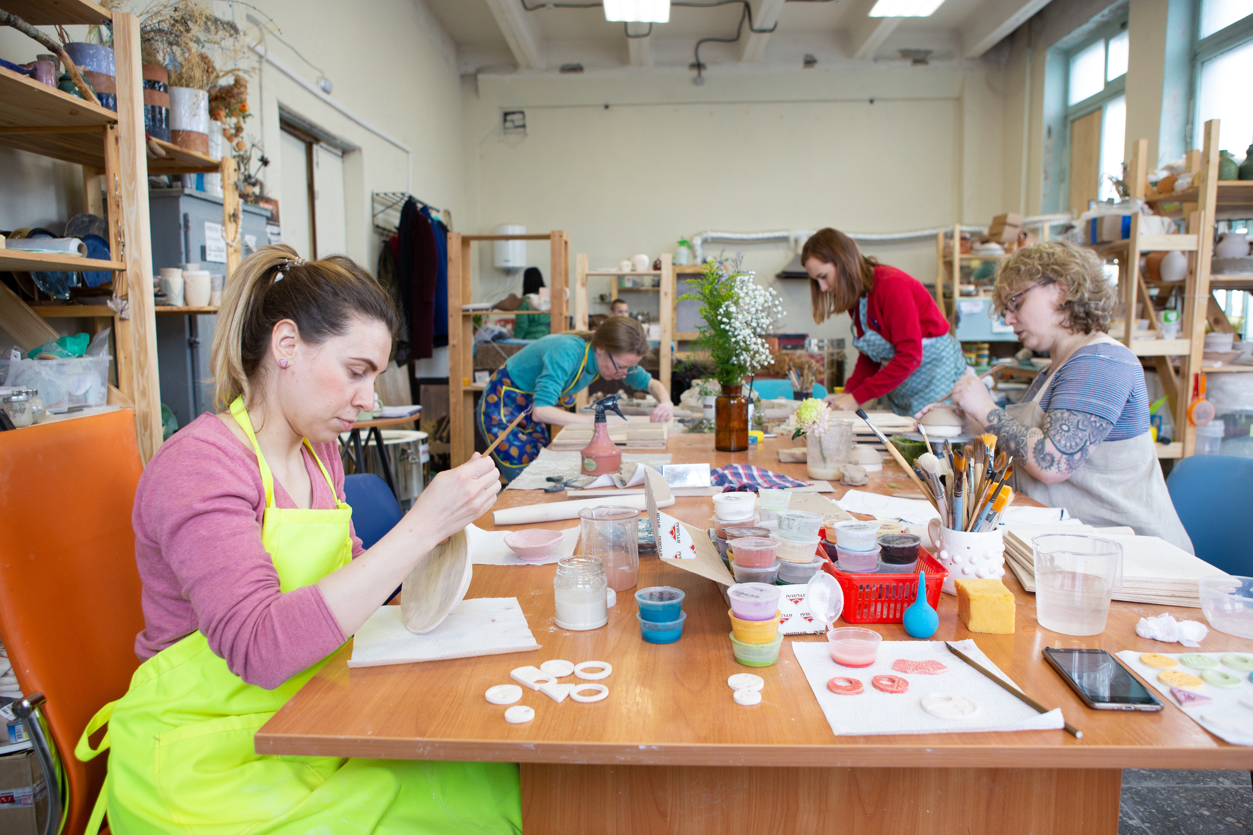 Фотосъёмка мастер-класса по изготовлению керамики. Филатова Мария репортажный и портретный фотограф в Санкт-Петербурге