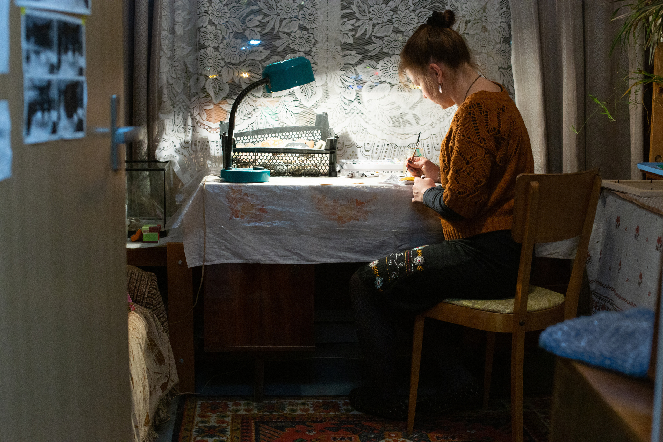 Фотосъёмка в художественной мастерской. Филатова Мария репортажный и портретный фотограф в Санкт-Петербурге