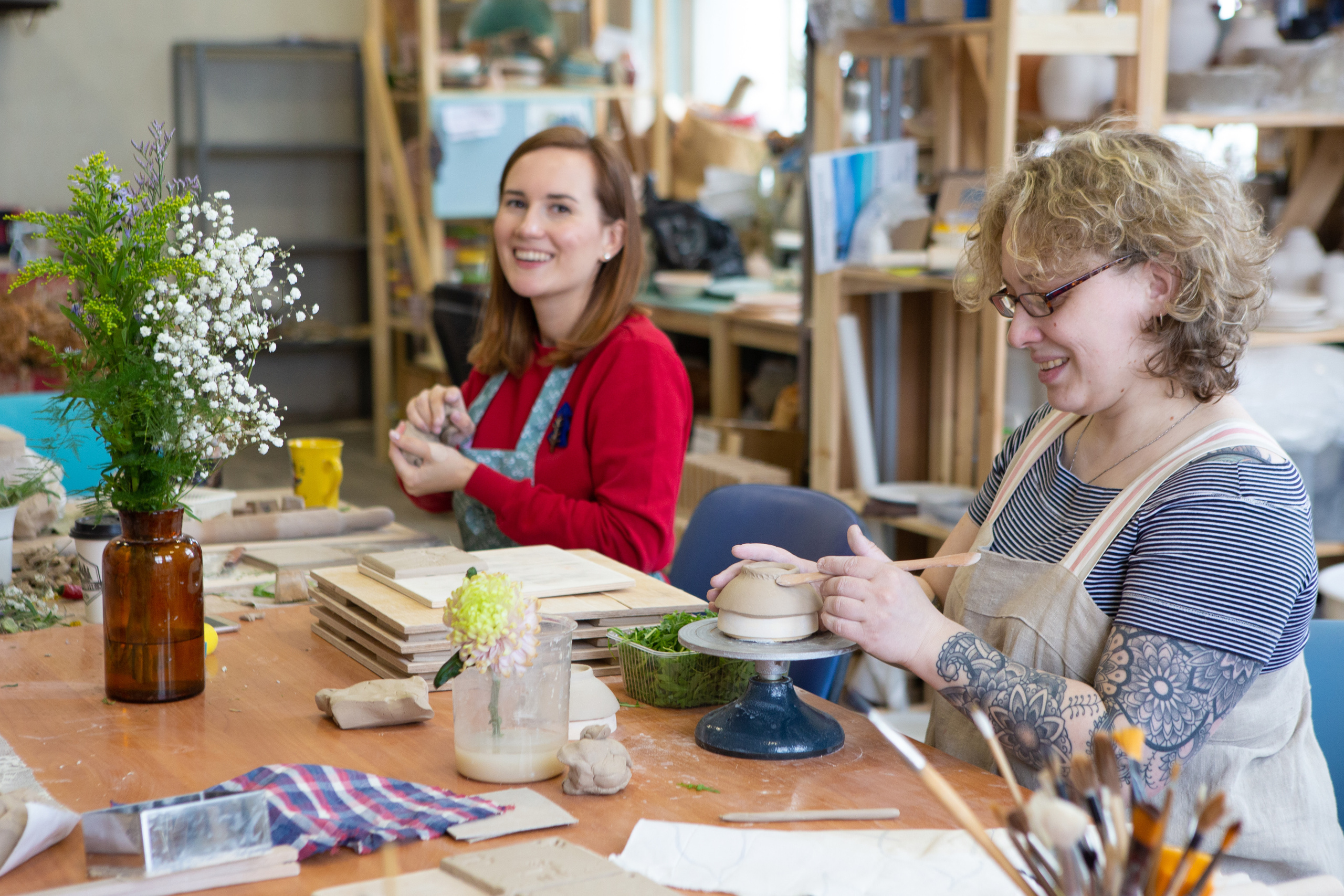 Фотосъёмка мастер-класса по изготовлению керамики. Филатова Мария репортажный и портретный фотограф в Санкт-Петербурге