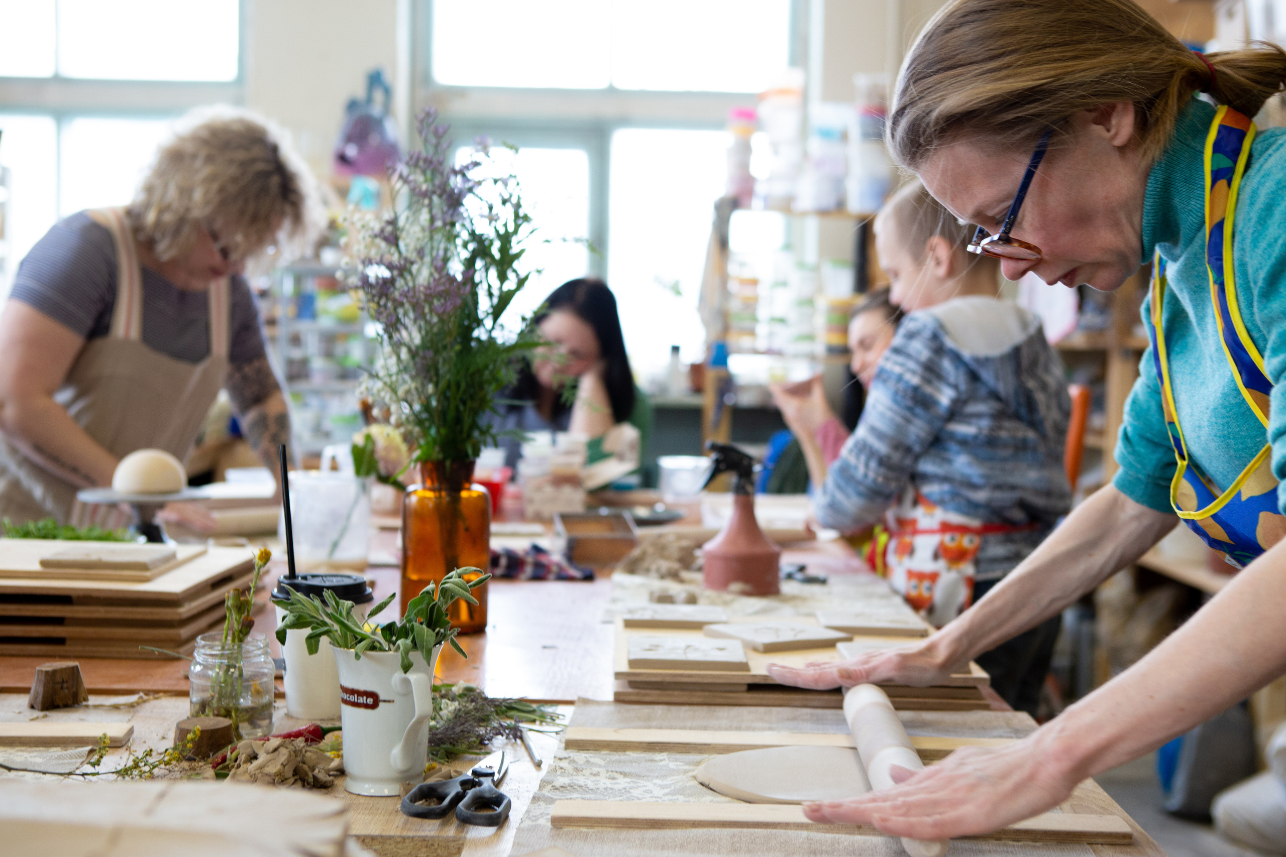 Фотосъёмка мастер-класса по изготовлению керамики. Филатова Мария репортажный и портретный фотограф в Санкт-Петербурге