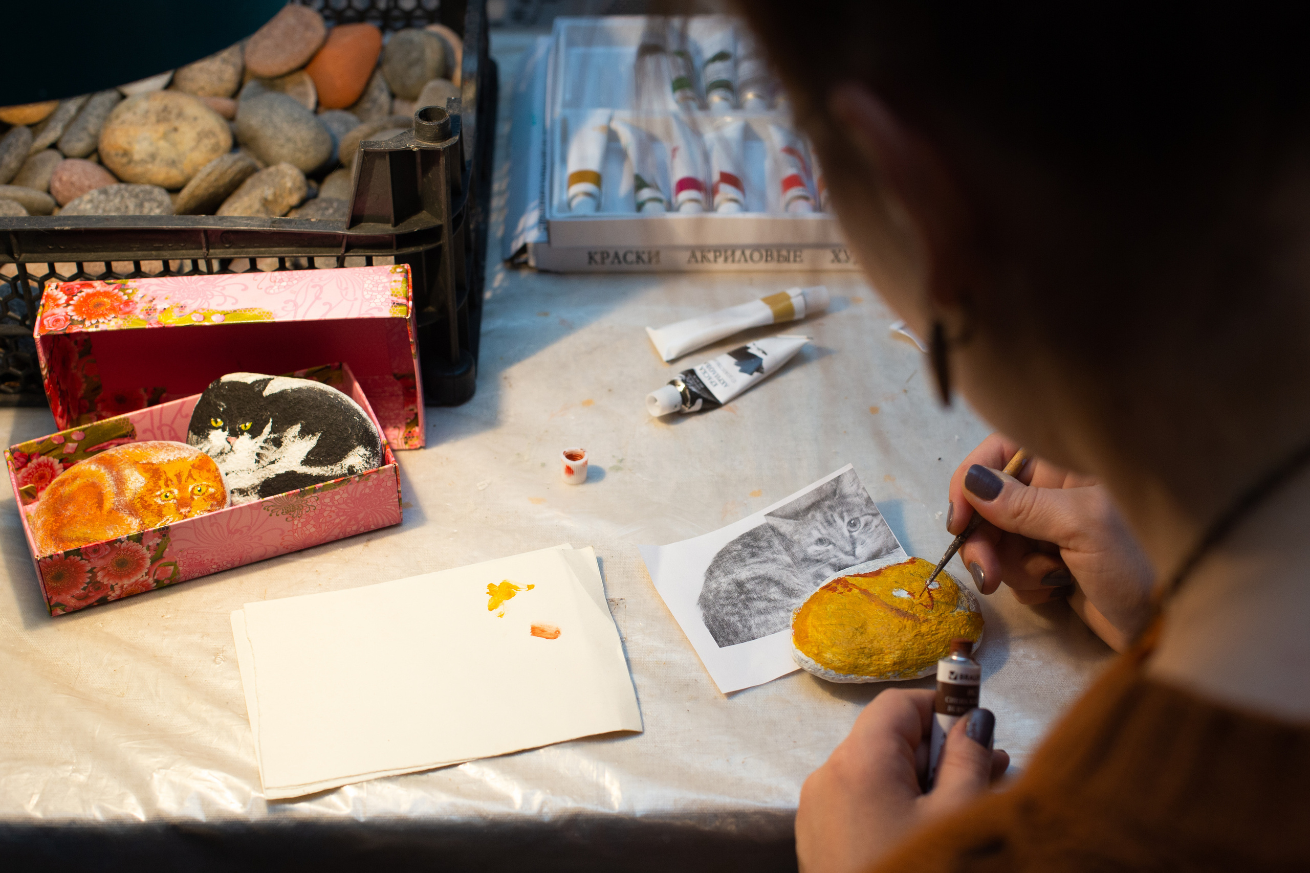 Фотосъёмка в художественной мастерской. Филатова Мария репортажный и портретный фотограф в Санкт-Петербурге