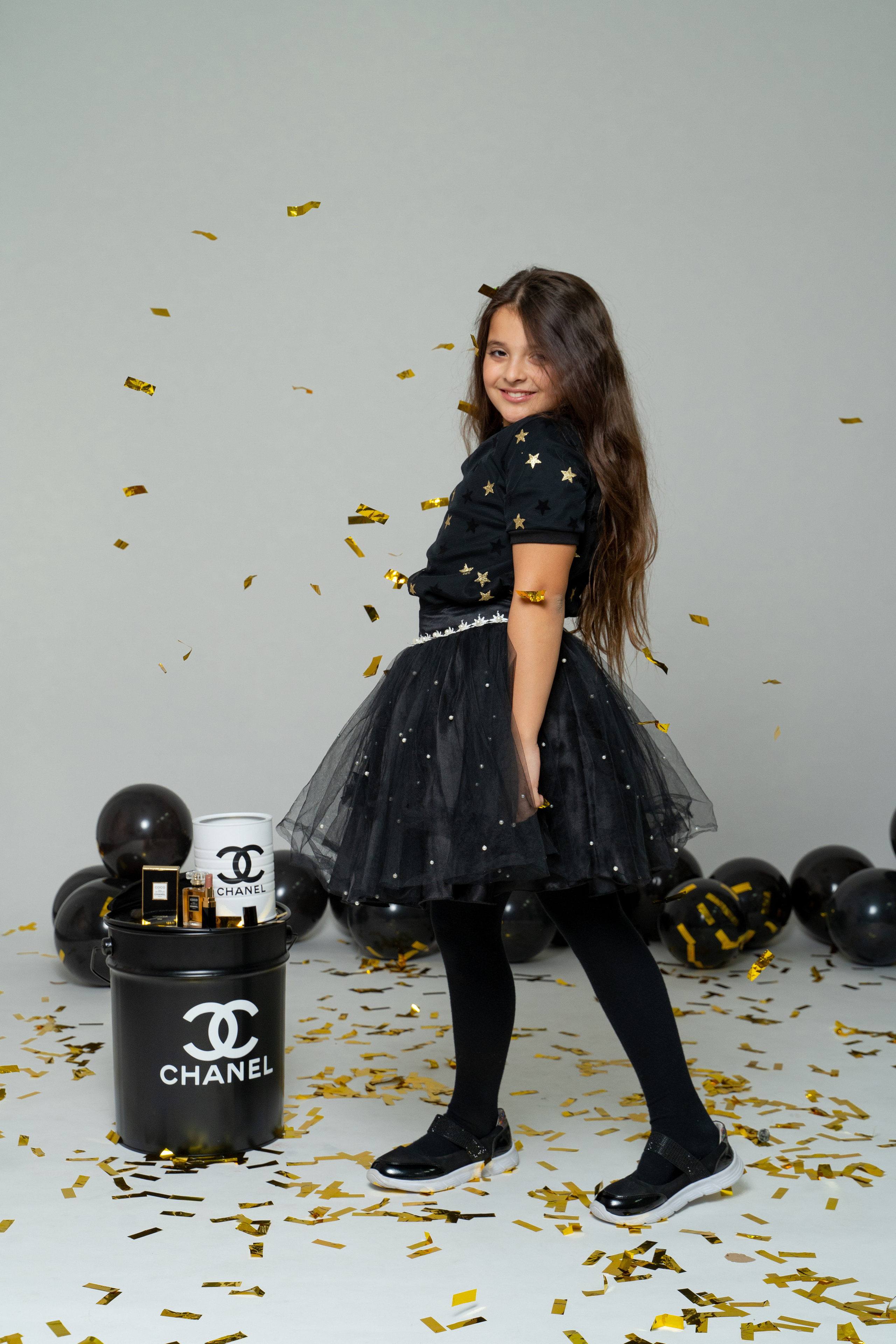 В СТИЛЕ ШАНЕЛЬ. Детская выездная фотостудия. Фотограф новорождённых newborn, годовасие