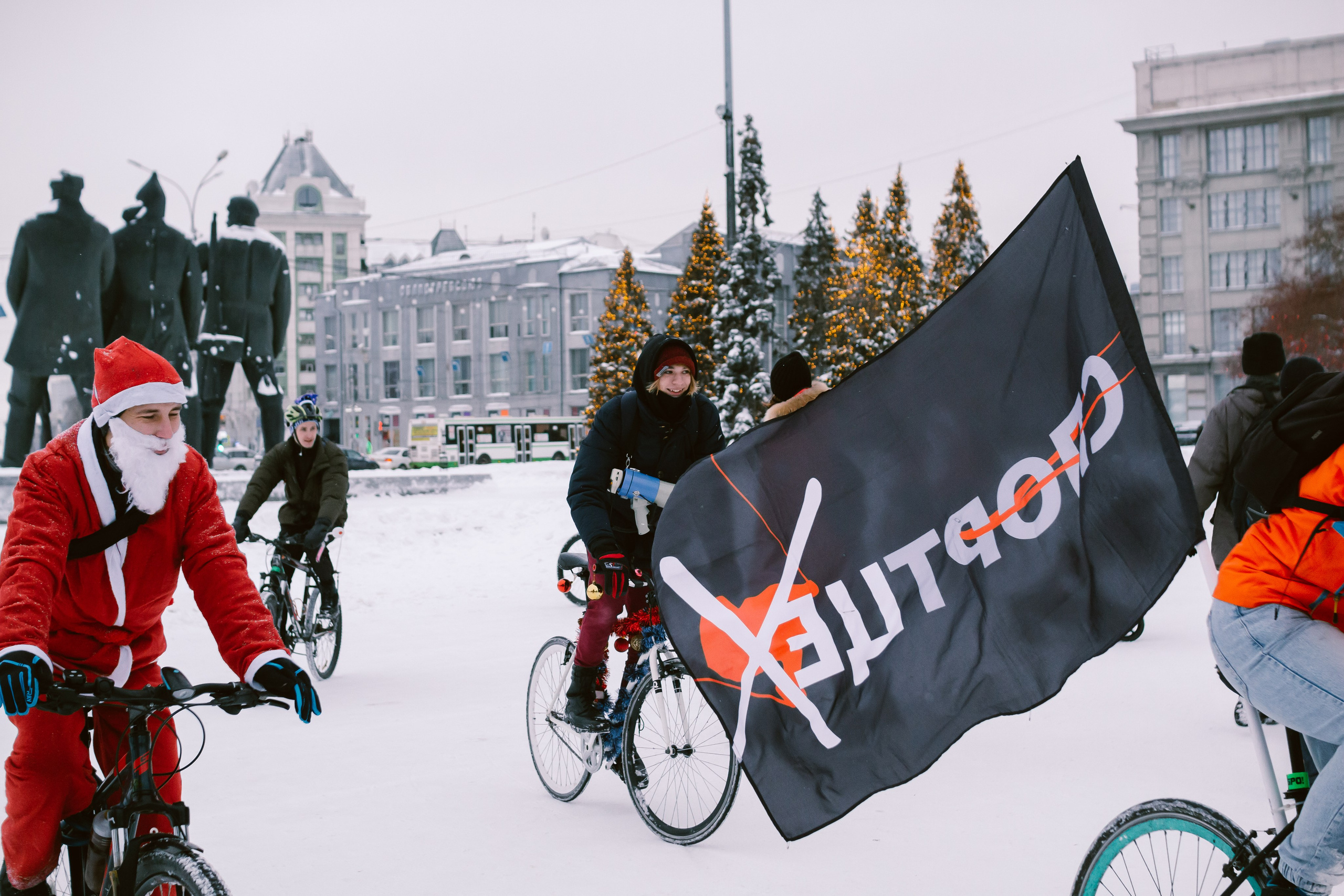 Зимний велозаезд «Привет, велосипед!». Фотограф в Новосибирске Екатерина Васильева