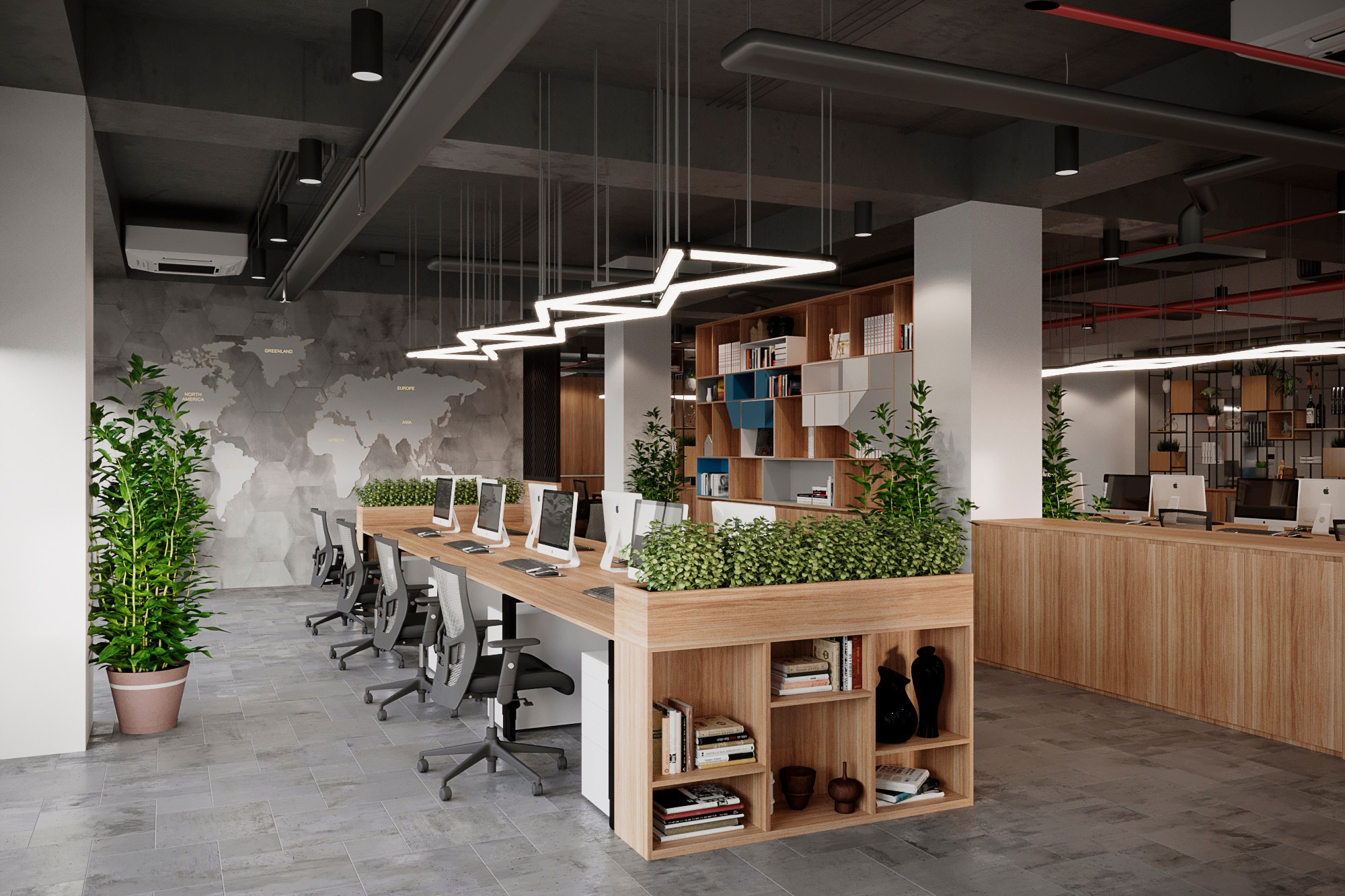 Офисное пространство. БЦ на ул. Обручева, Москва 2023. Александр Липатов архитектурный дизайн