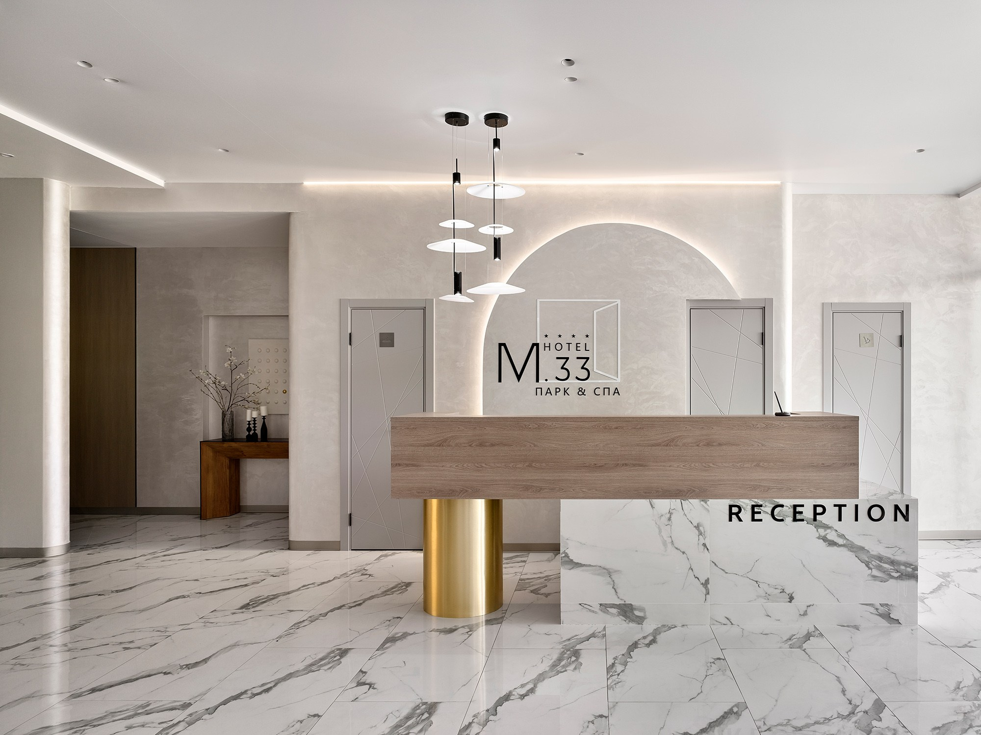 Отель М.33 ПАРК И СПА. Дизайнер интерьера Ксюша Шакирова, создание дизайн проектов под ключ