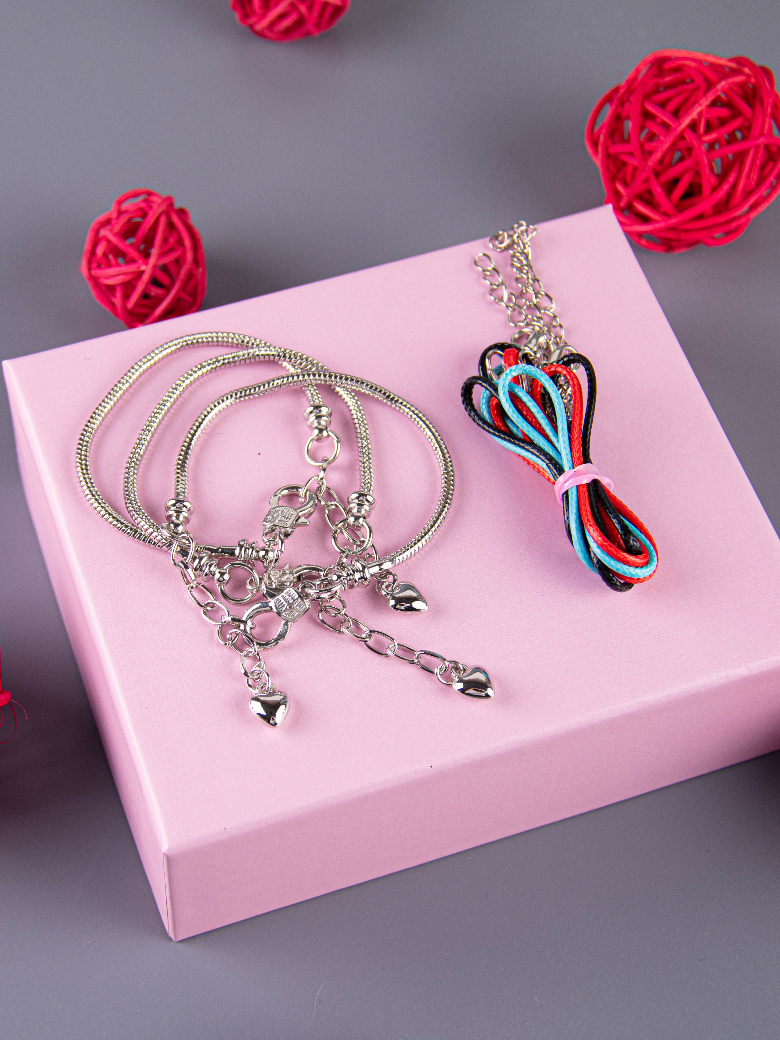 Наборы по созданию браслетов (розовый). «Матрица»