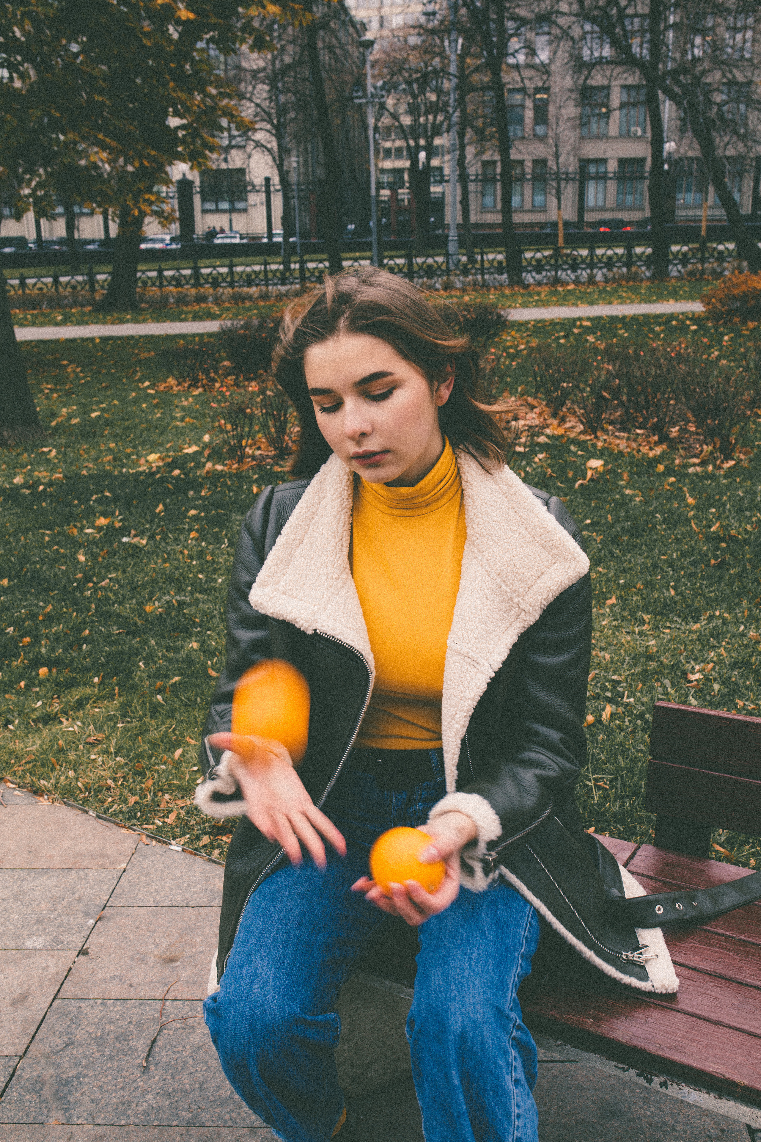 Полина история с апельсинами. Семейный фотограф в Москве и Московской области Донкова Екатерина