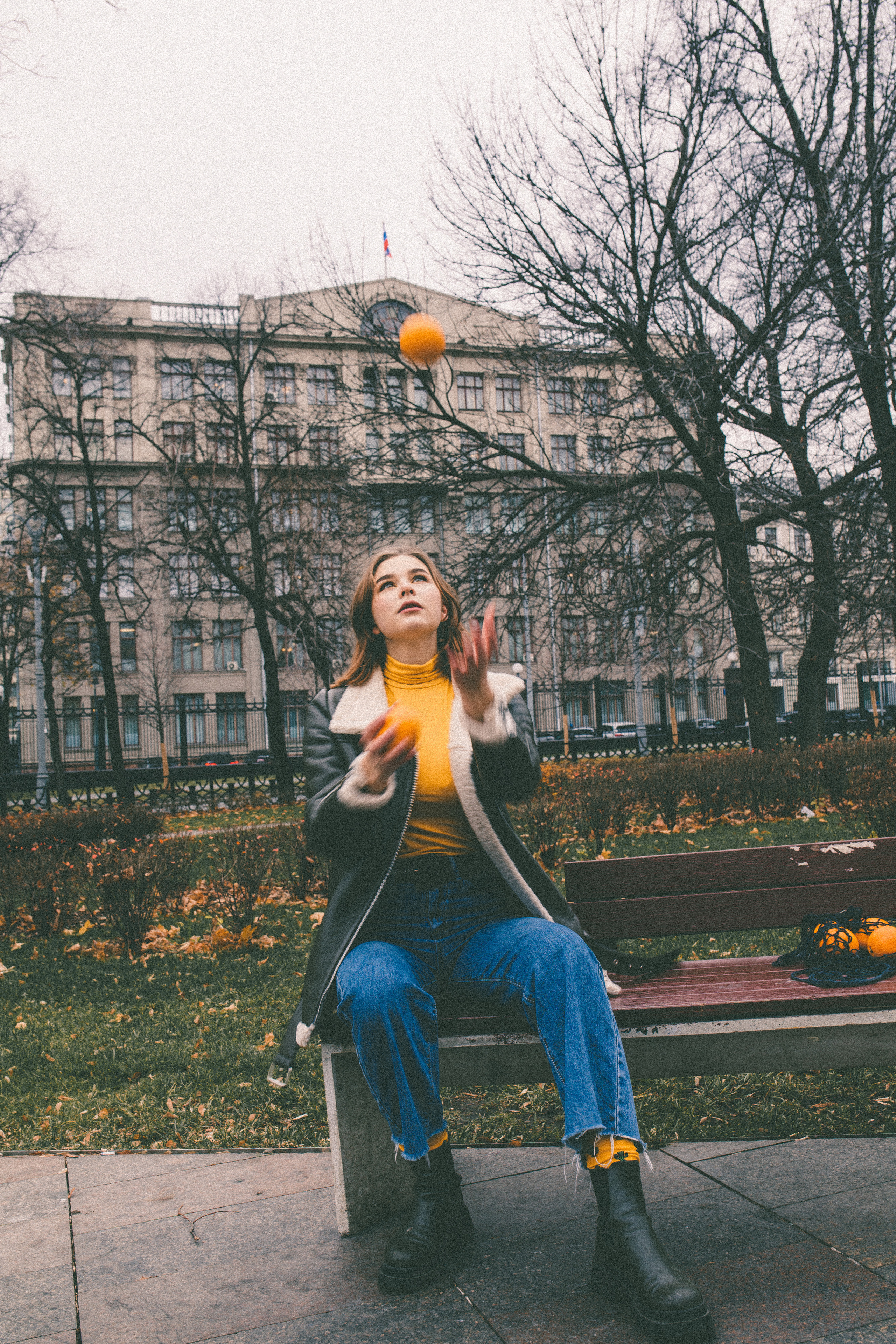 Полина история с апельсинами. Семейный фотограф в Москве и Московской области Донкова Екатерина