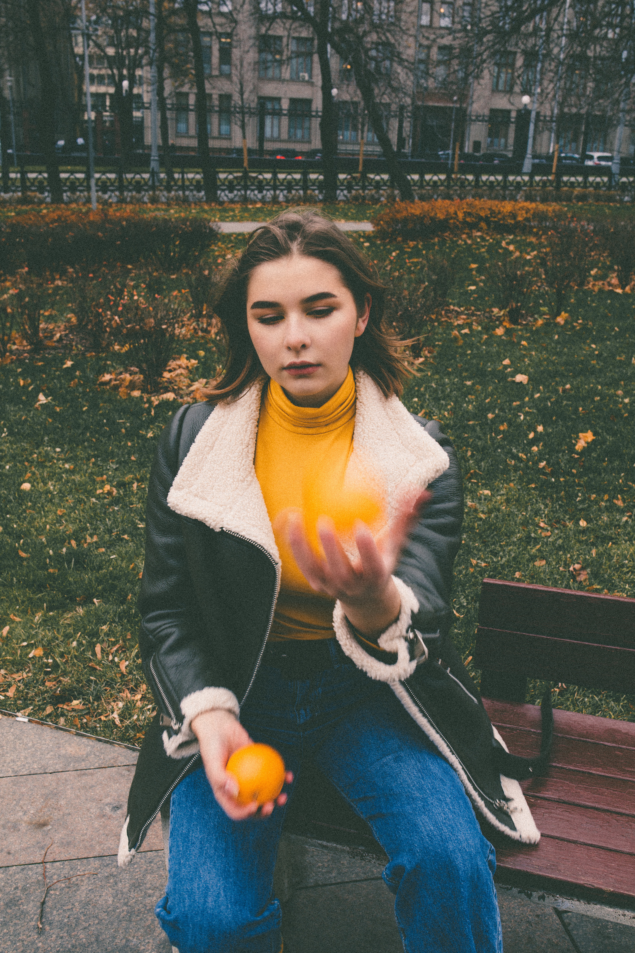 Полина история с апельсинами. Семейный фотограф в Москве и Московской области Донкова Екатерина