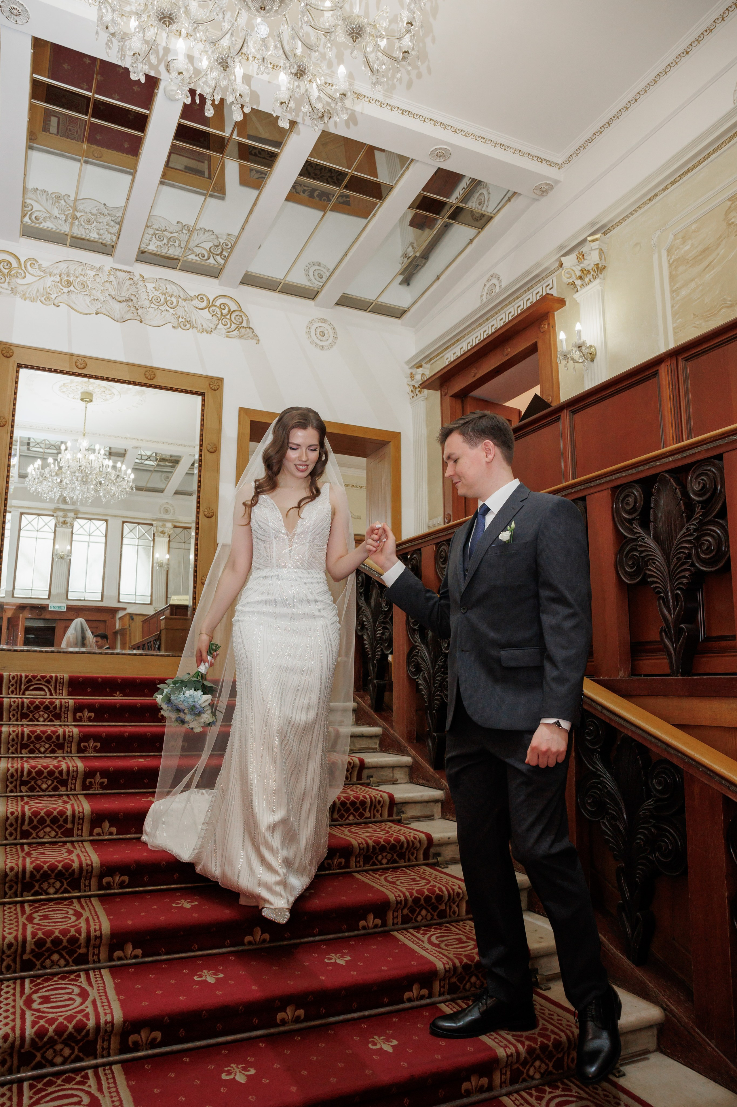 Даша и Дима, Грибоедовский ЗАГС. Свадебный и репортажный фотограф (Москва, Королев и другие)