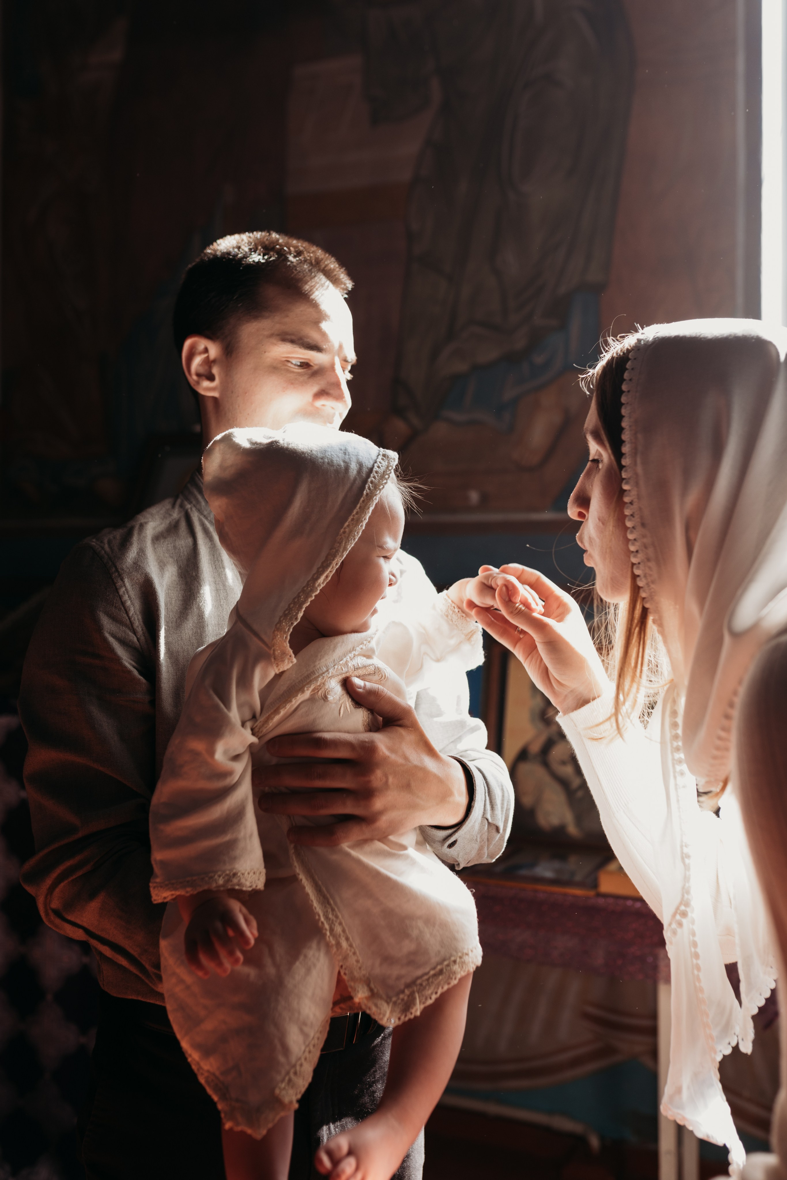 Фотосессия Крещения. Фотограф новорожденных в г. Барнаул Ренпенинг Катерина