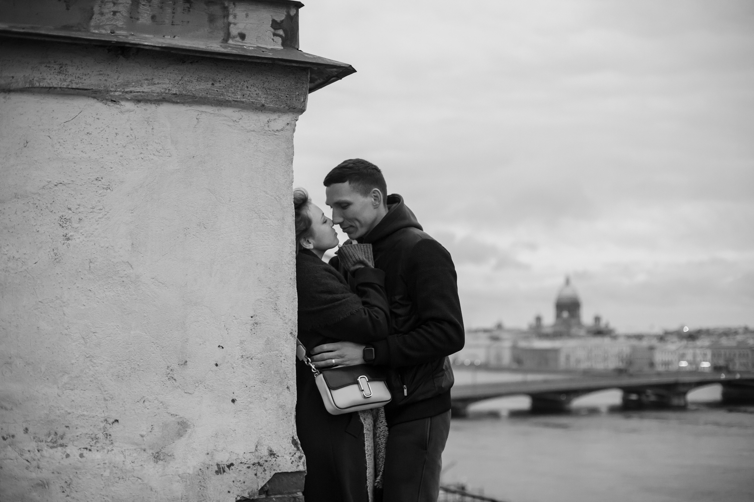 Лав стори на крыше. Свадебный и семейный фотограф в Москве Диана Левченко