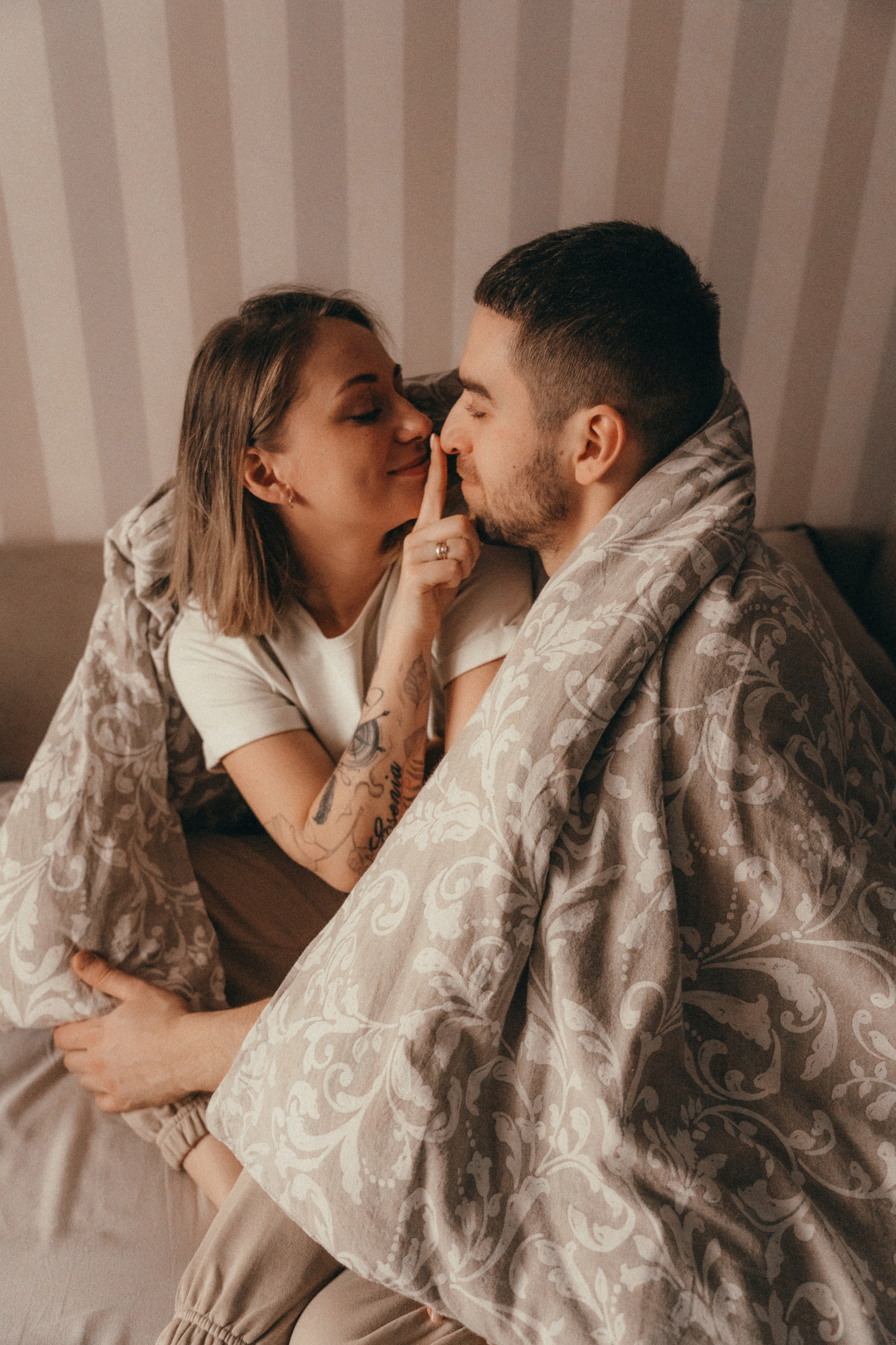 Сергей, Катя и Есения. Семейный фотограф • Домашние съемки в Нижнем Новгороде