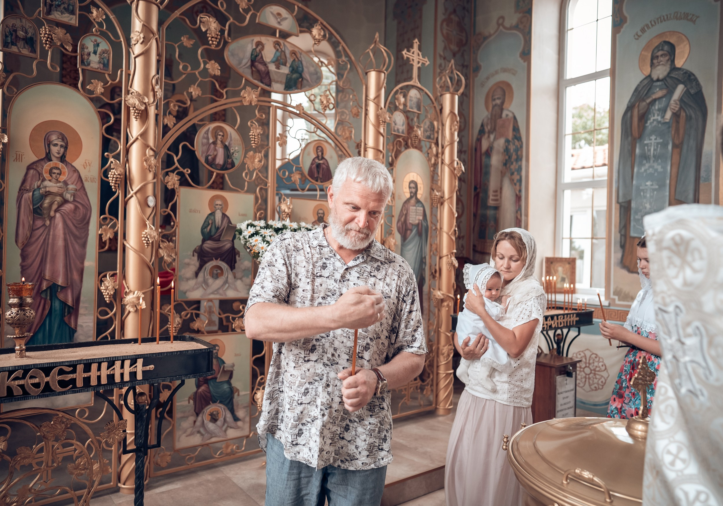 Крещение в храме св.Андрея Первозванного г. Севастополь. Церковный фотограф Севастополь