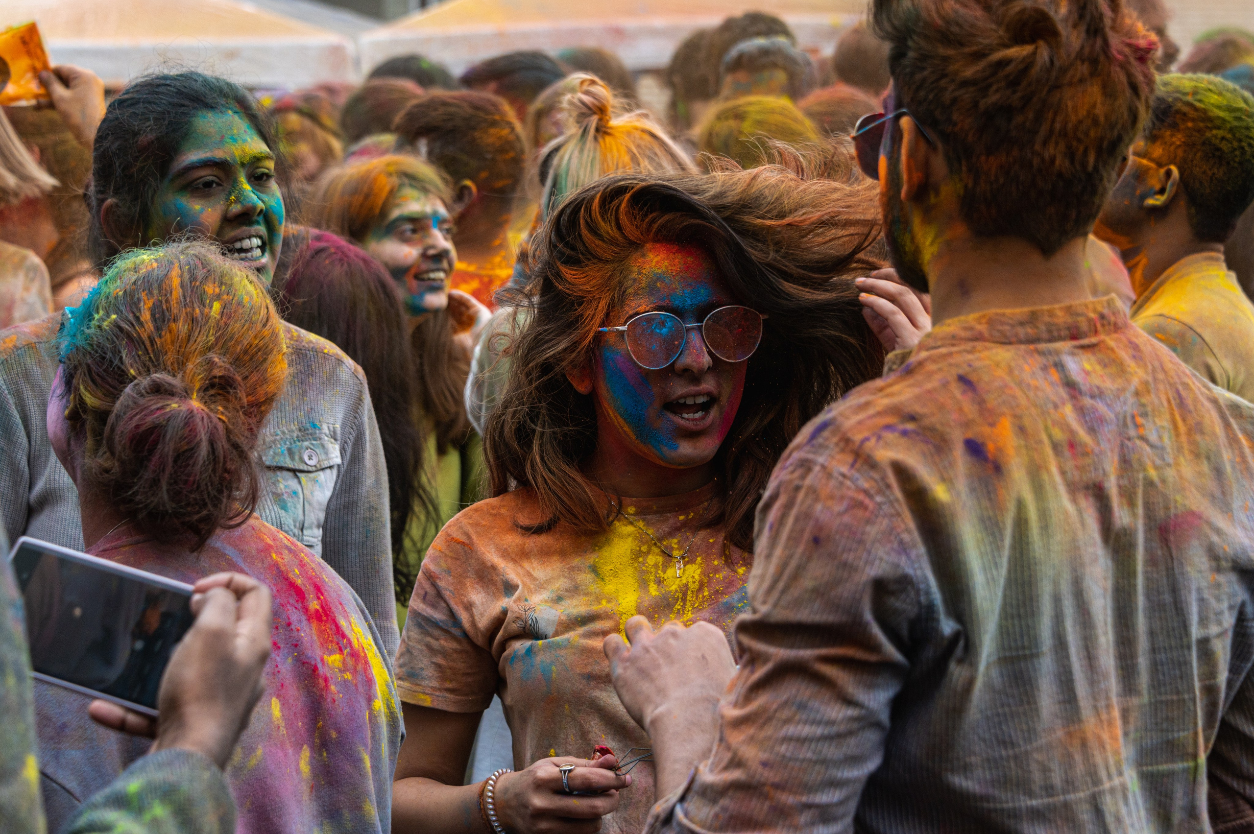 Праздник Холи в Москве. Фотограф Роман Адлер