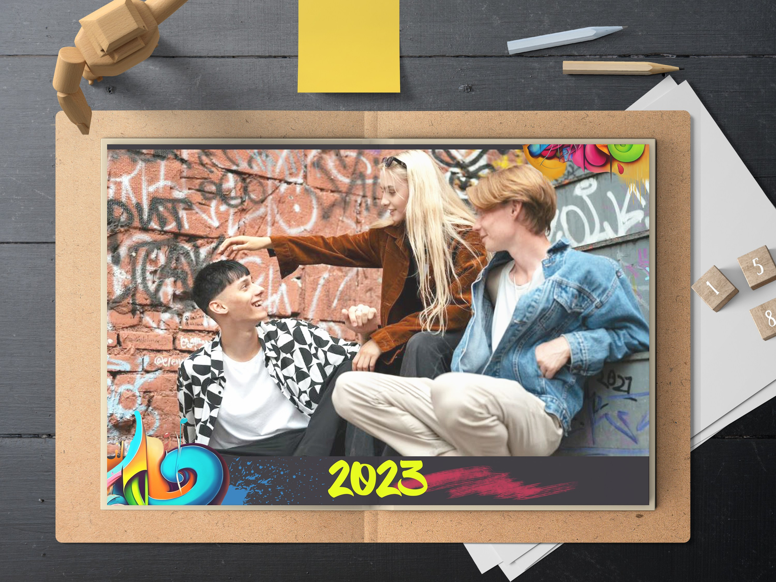 Альбом до 30 разворотов для 9 и 11 класса. Школьный фотограф Троицк