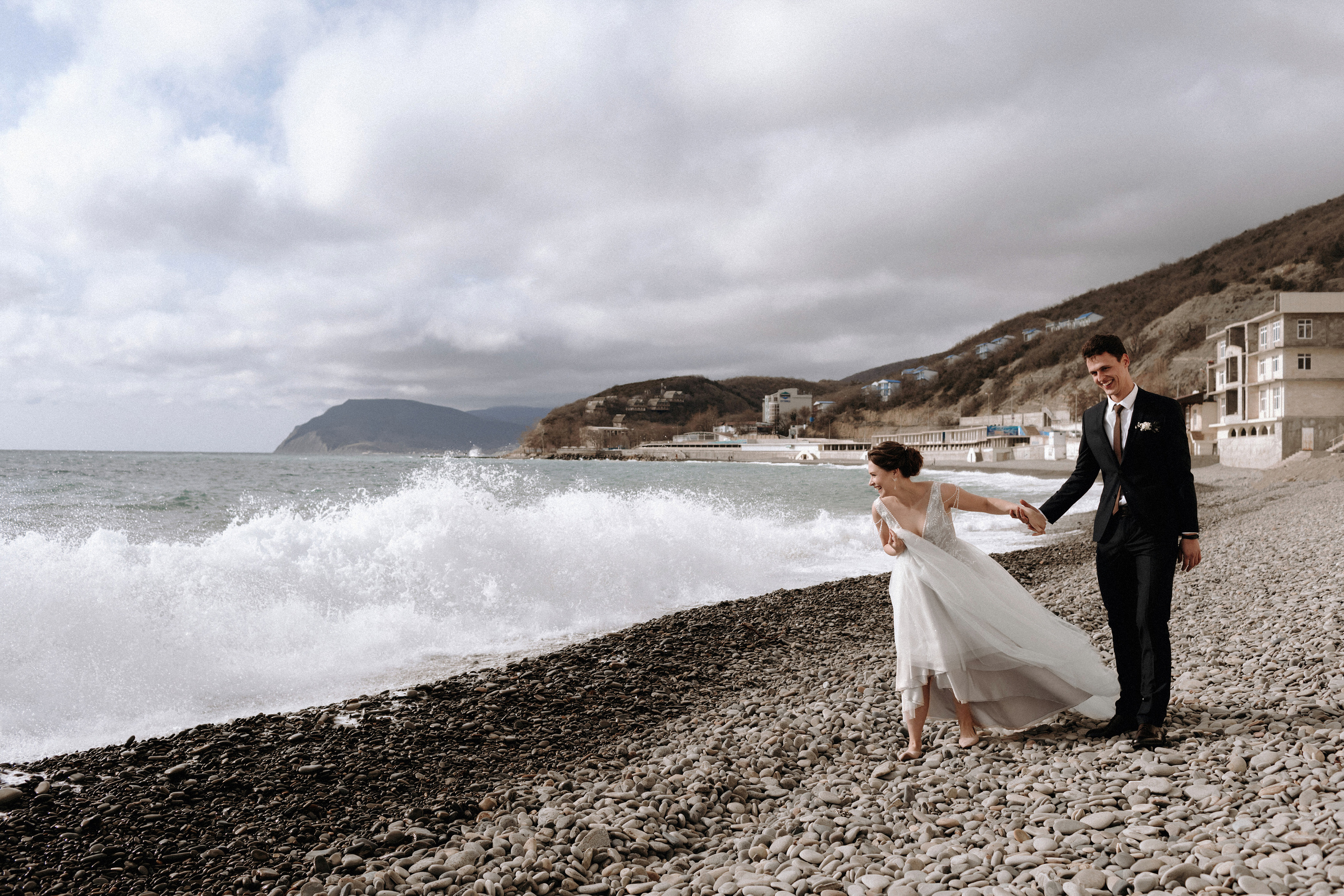 В феврале море тёплое. Новороссийск. 2021. Никита Погосов