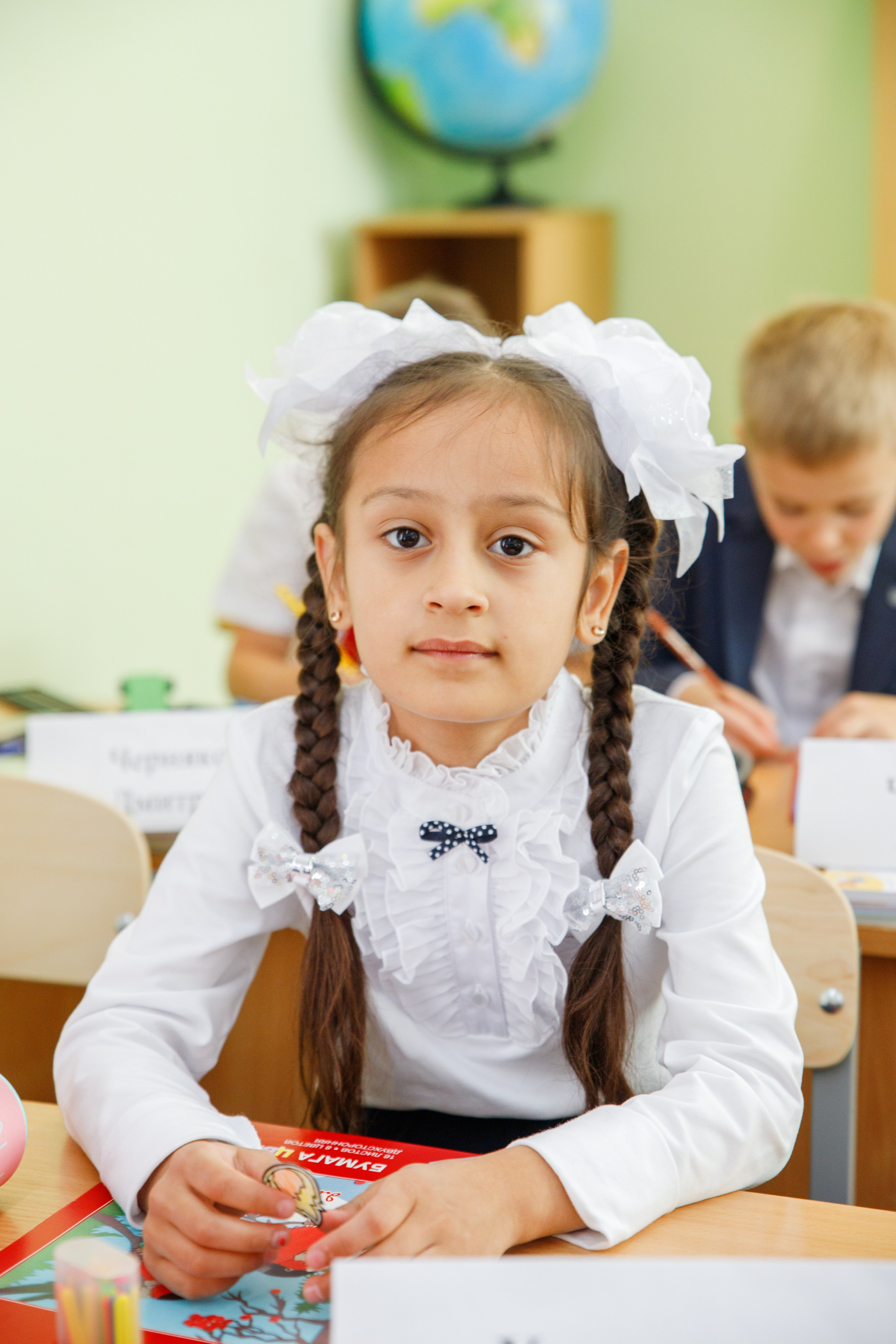 Репортажная съемка первого сентября для первоклассников. Семейный и школьный фотограф в Москве Анна Ткач