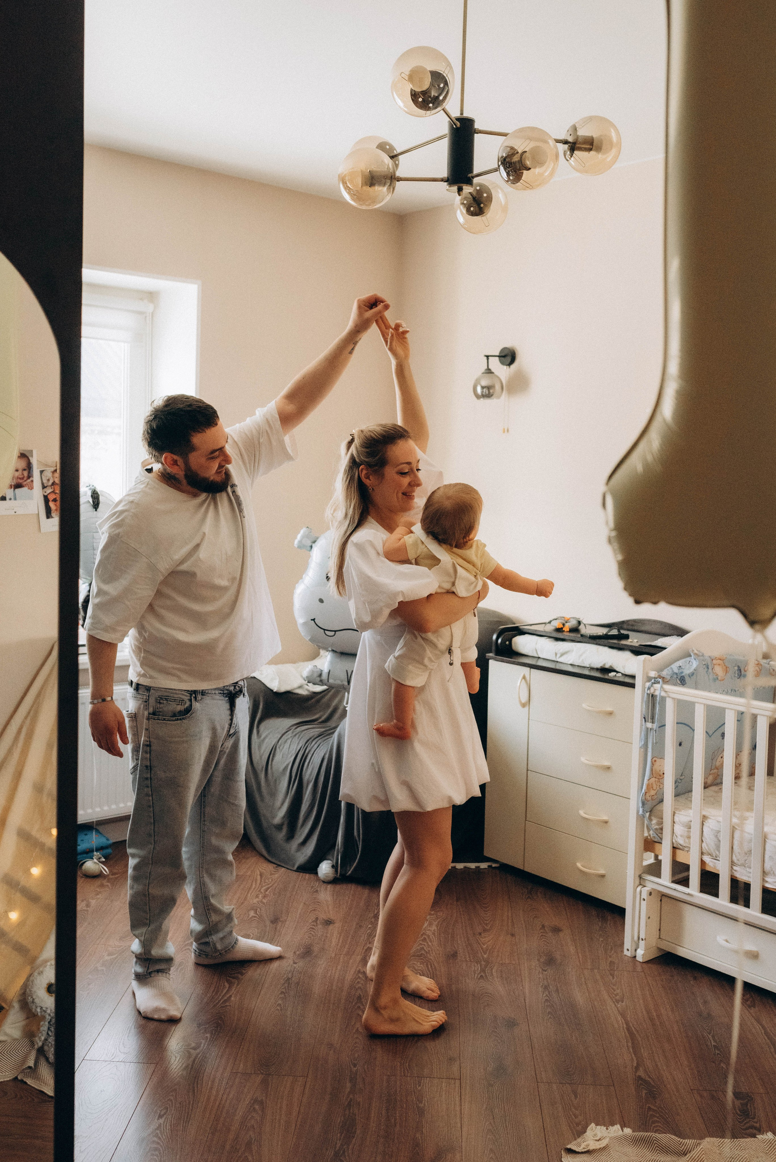 Домашняя фотосессия ко дню рождения малыша. Семейный фотограф в Железнодорожном Масаева Елена