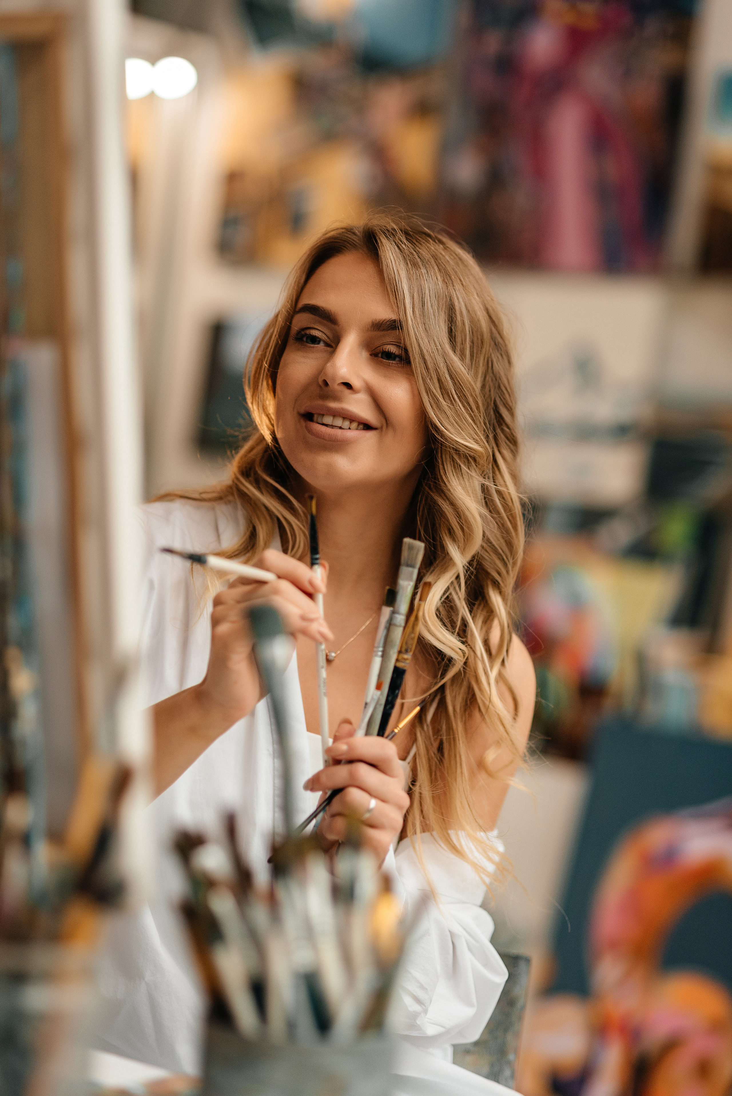 Фотосъемка в стиле художницы, фотосессия Бобруйск, фотосессия художница 