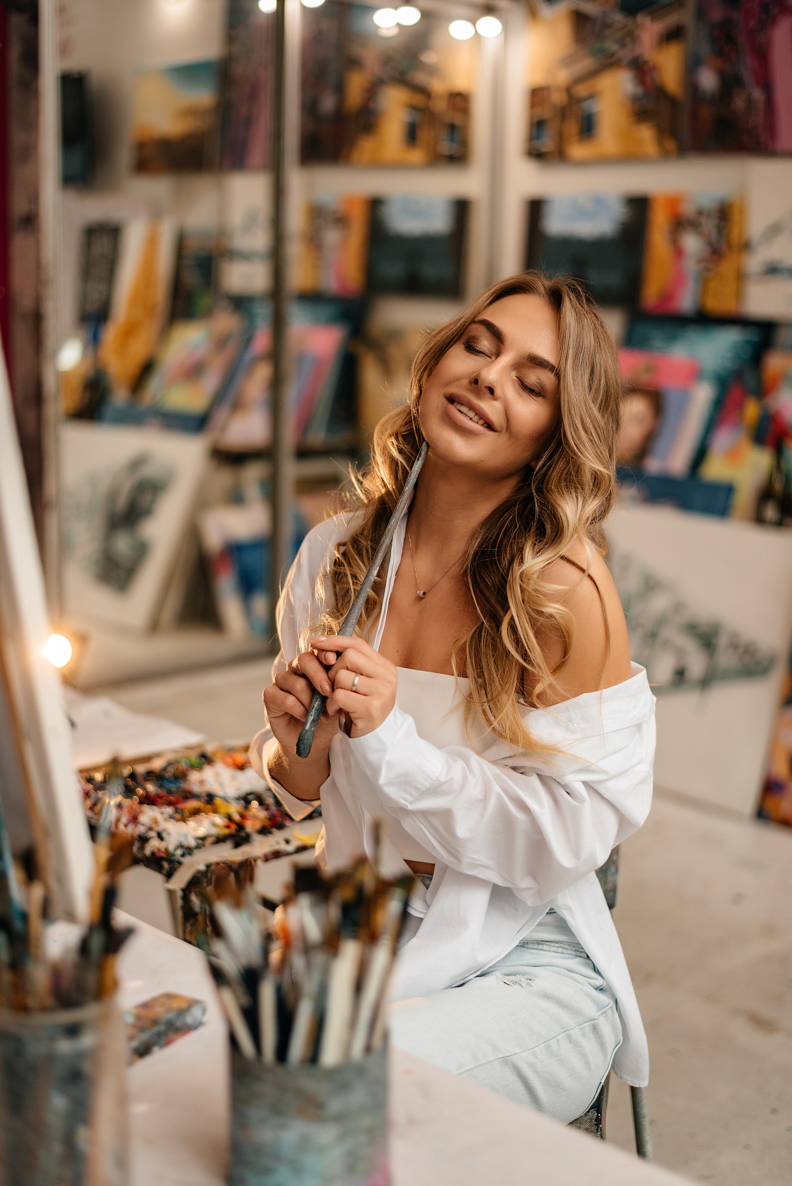 Фотосъемка в стиле художницы, фотосессия Бобруйск, фотосессия художница 